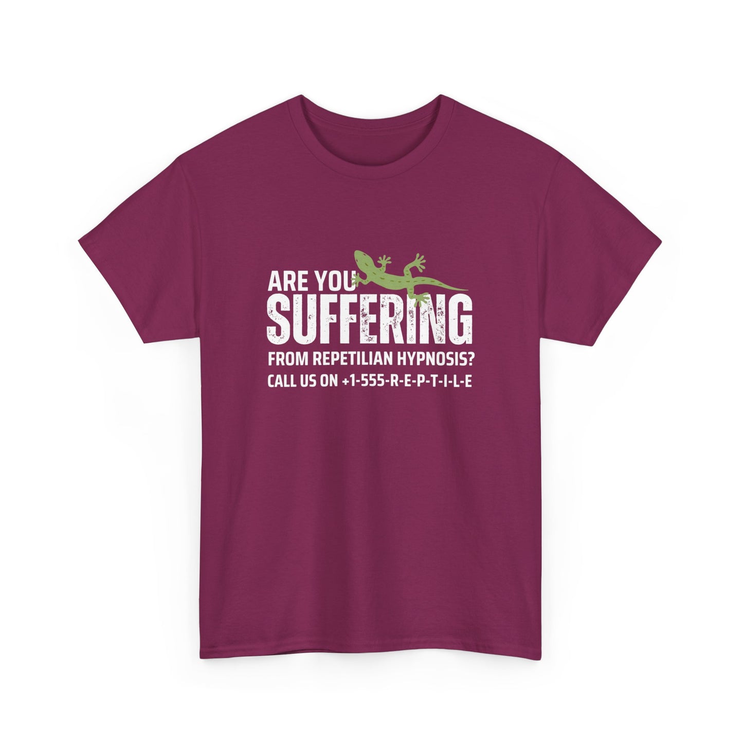 Suffering from Reptilian Hypnosis Unisex Cotton Tee USA