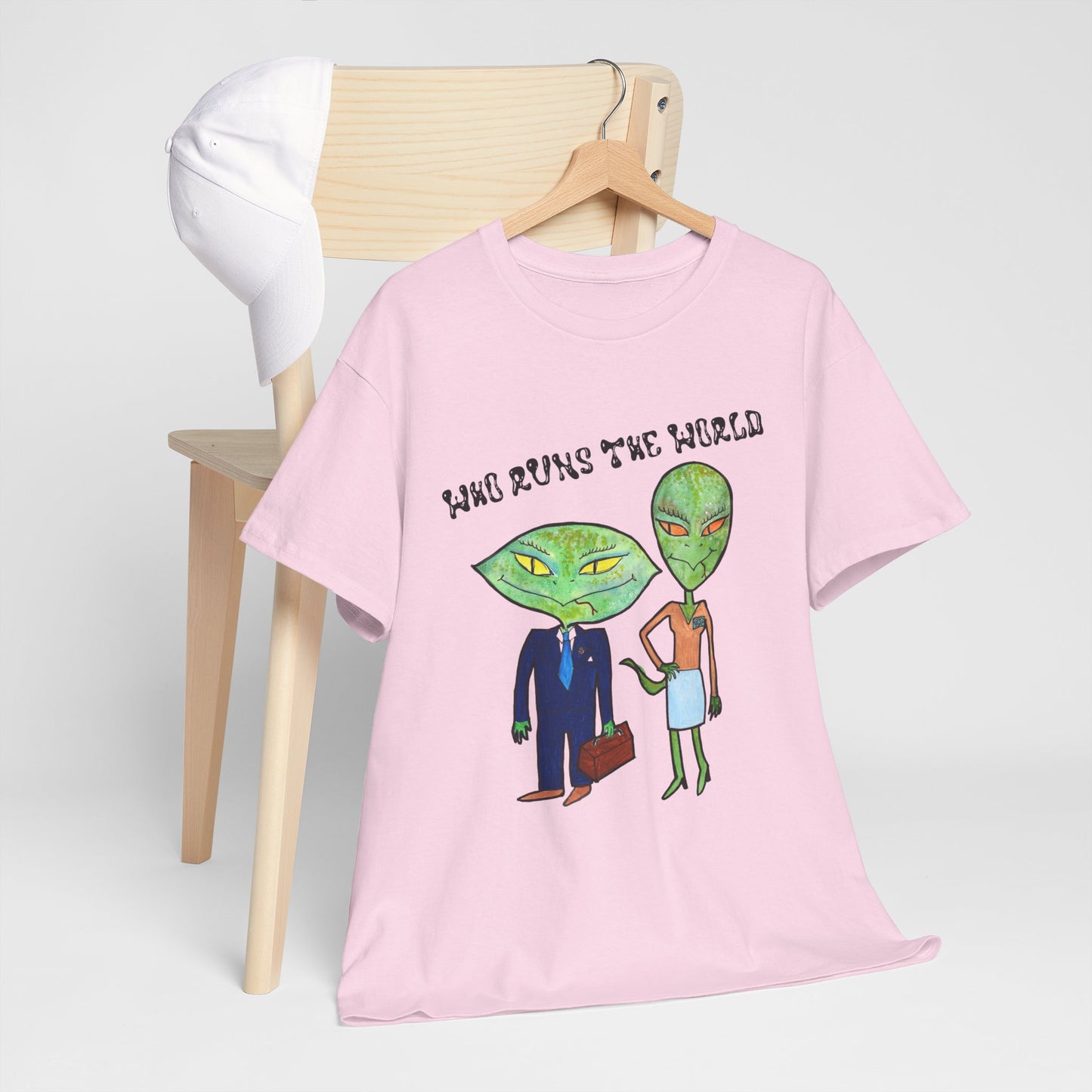 Who Runs the World Reptilians Unisex Cotton Tee USA