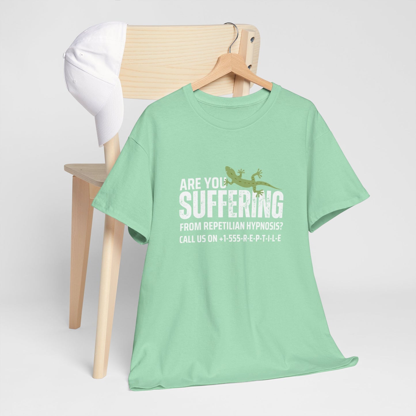 Suffering from Reptilian Hypnosis Unisex Cotton Tee USA
