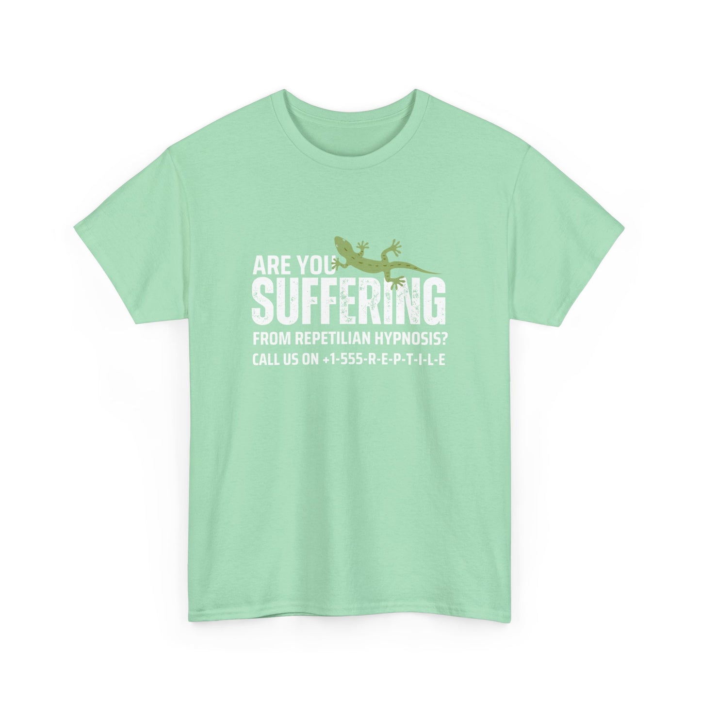 Suffering from Reptilian Hypnosis Unisex Cotton Tee USA
