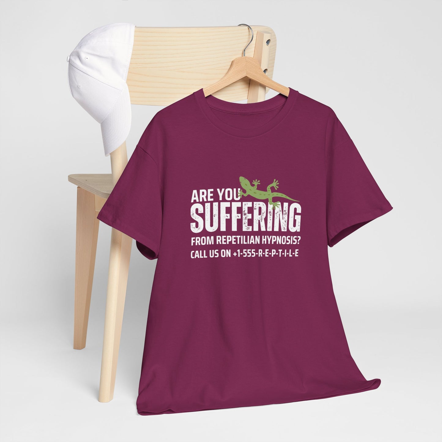 Suffering from Reptilian Hypnosis Unisex Cotton Tee USA