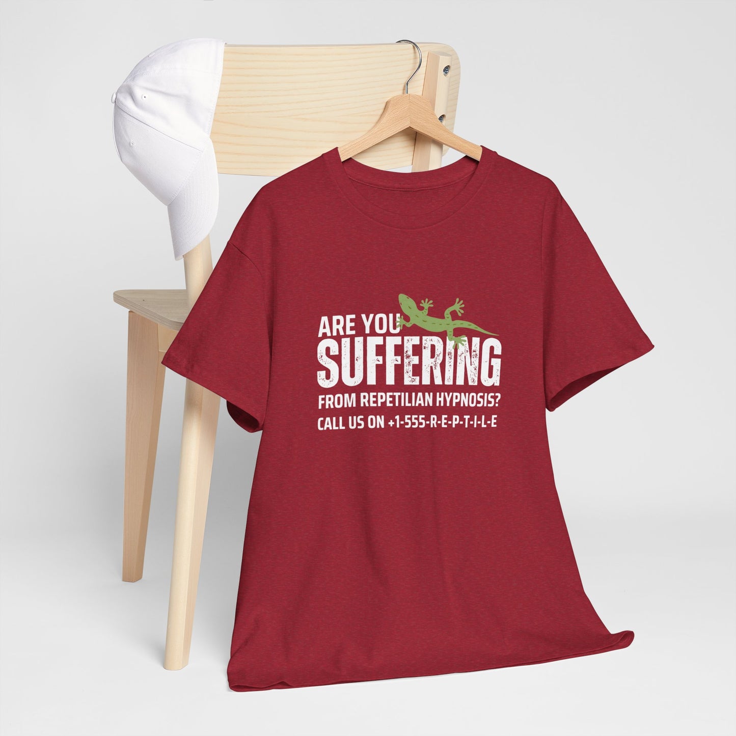 Suffering from Reptilian Hypnosis Unisex Cotton Tee USA