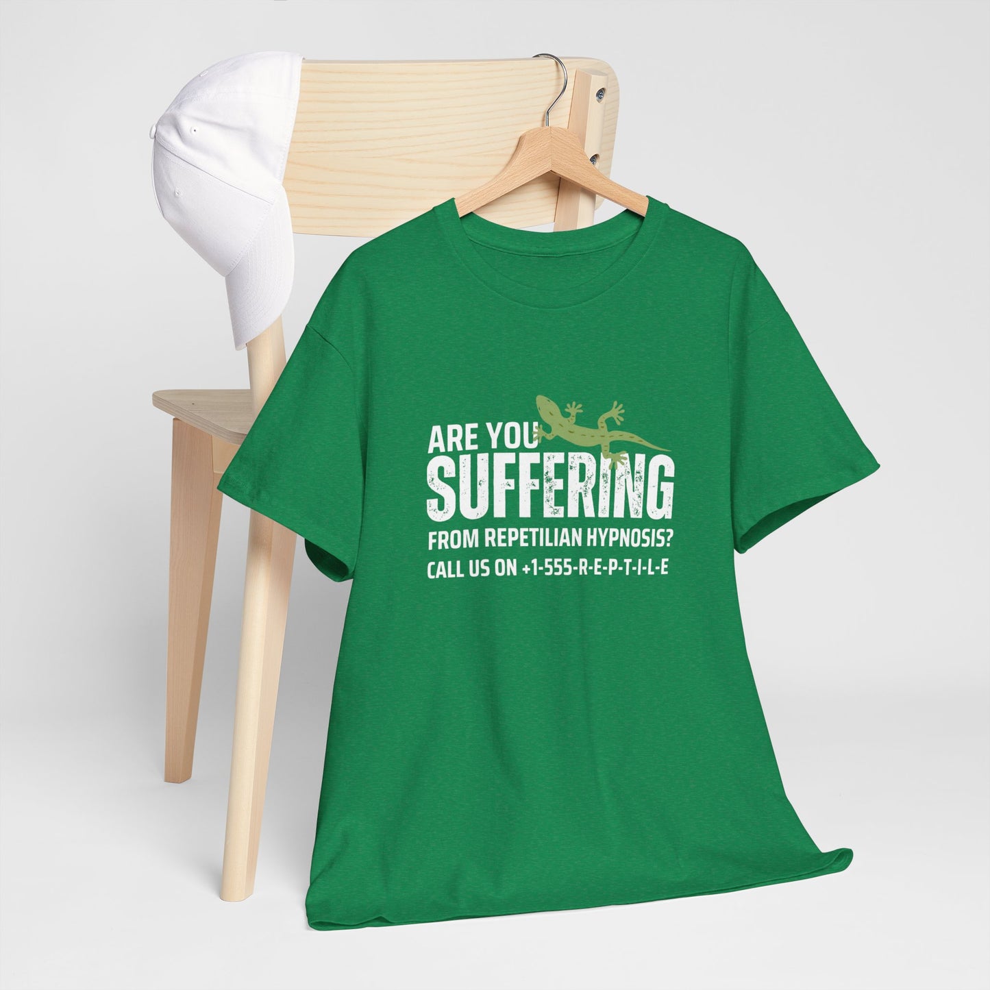 Suffering from Reptilian Hypnosis Unisex Cotton Tee USA