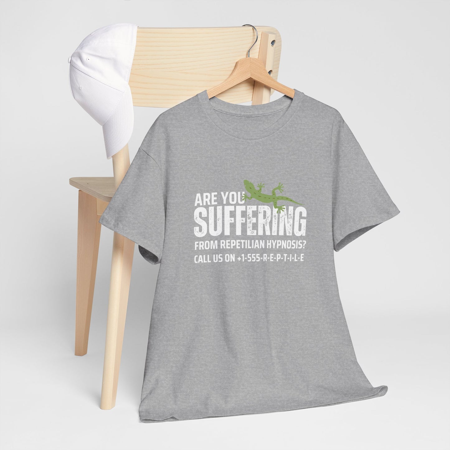 Suffering from Reptilian Hypnosis Unisex Cotton Tee USA