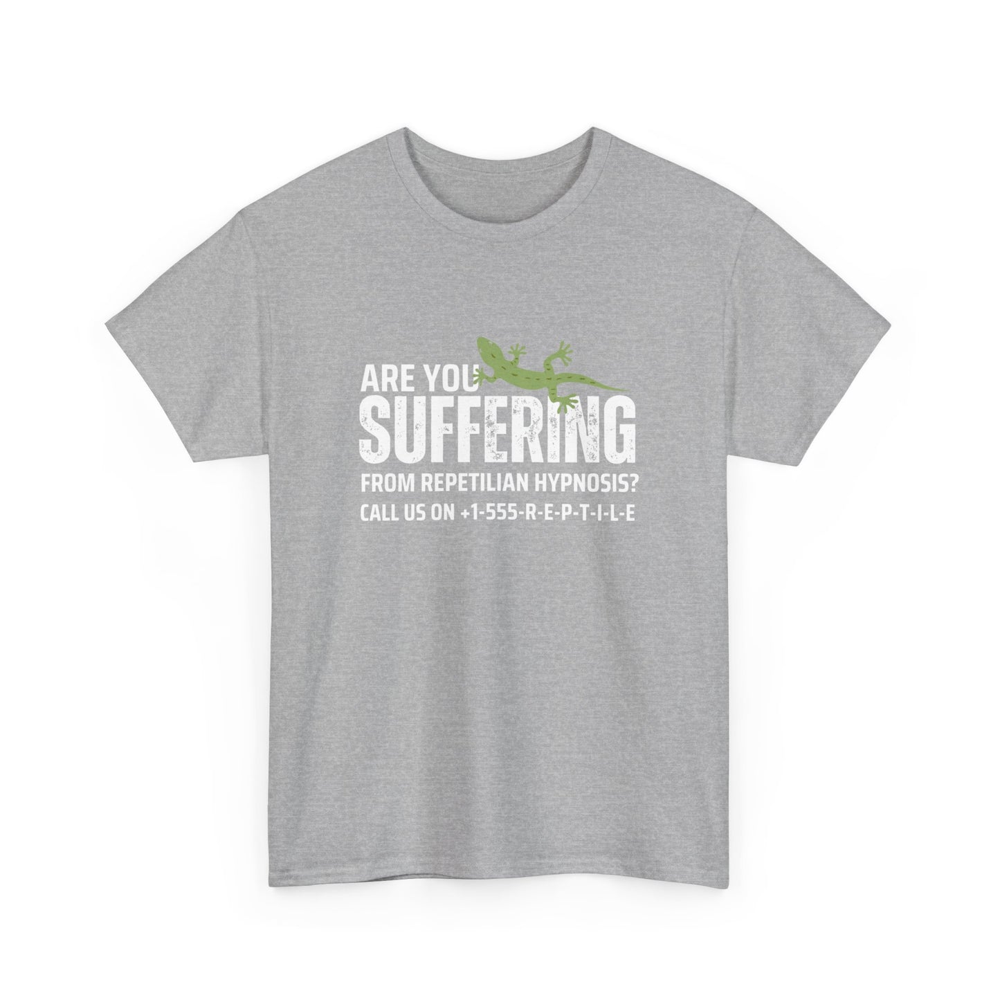Suffering from Reptilian Hypnosis Unisex Cotton Tee USA
