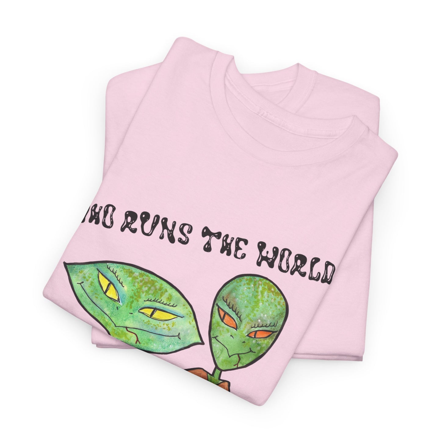 Who Runs the World Reptilians Unisex Cotton Tee USA