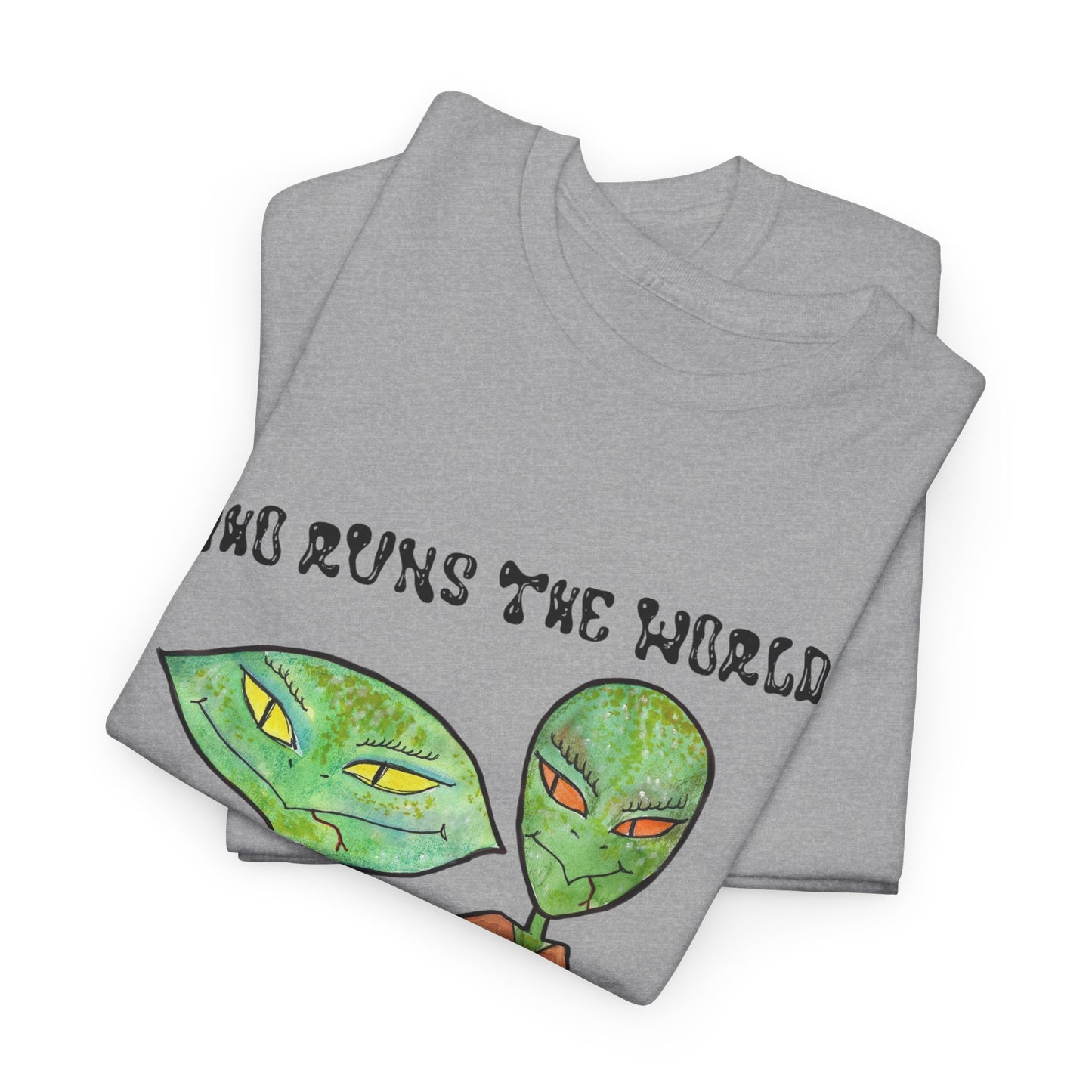 Who Runs the World Reptilians Unisex Cotton Tee USA