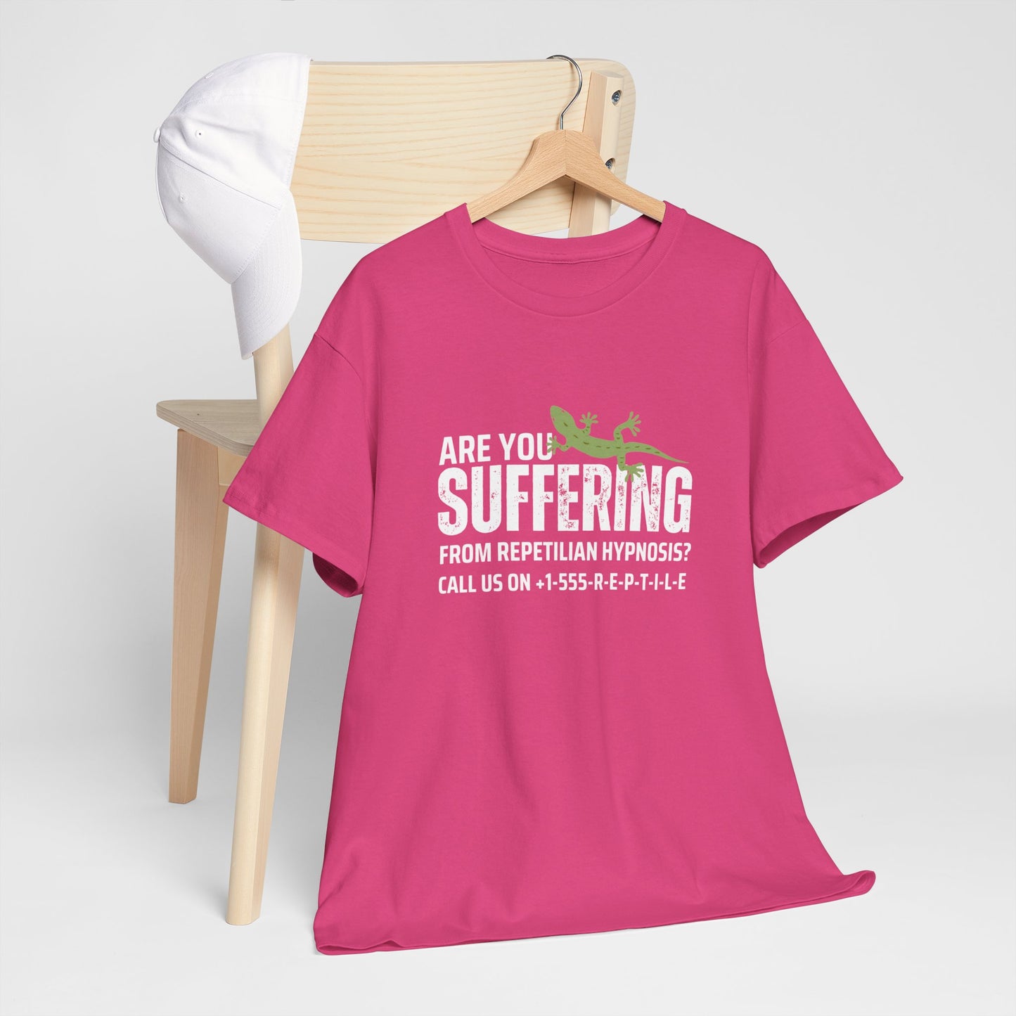 Suffering from Reptilian Hypnosis Unisex Cotton Tee USA