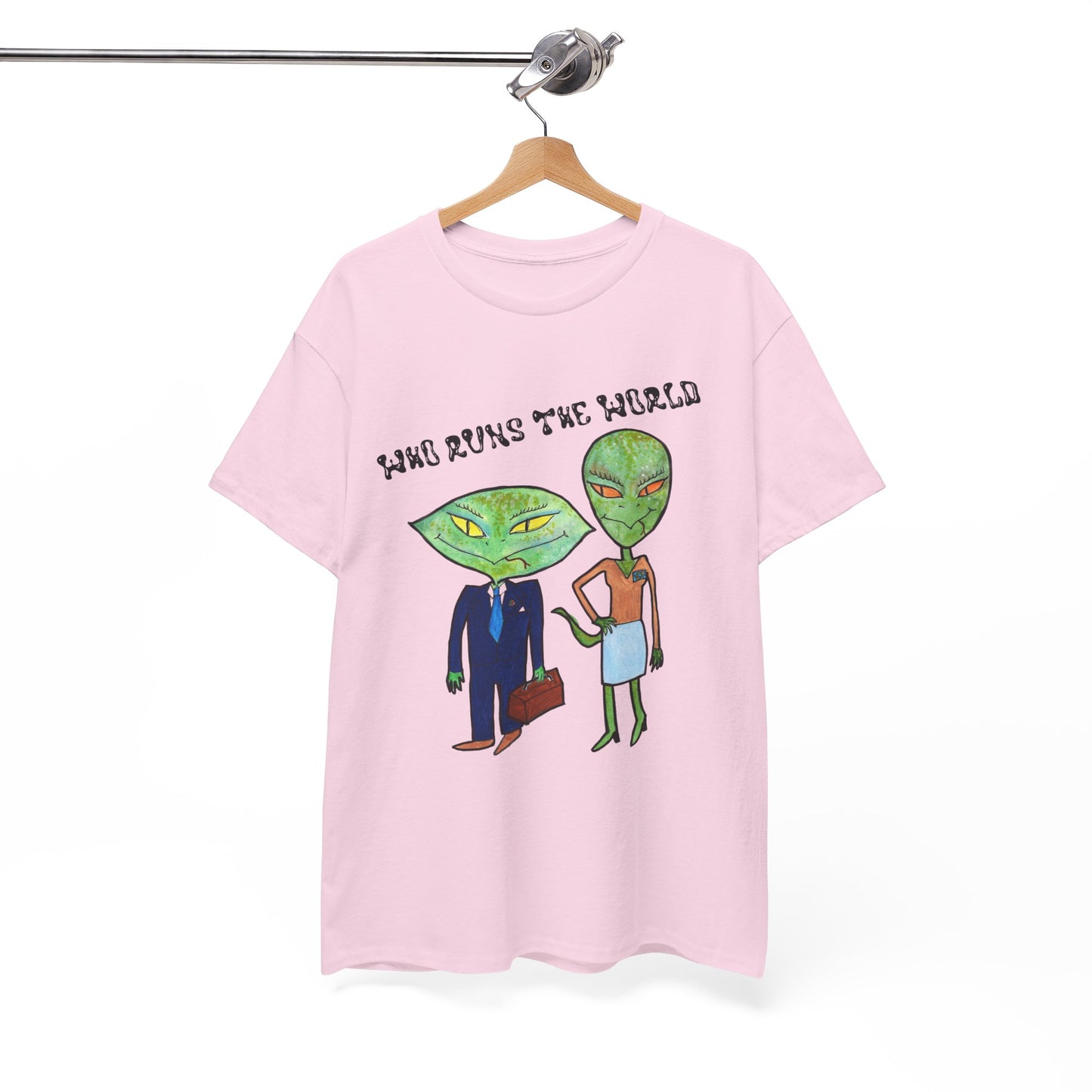 Who Runs the World Reptilians Unisex Cotton Tee USA