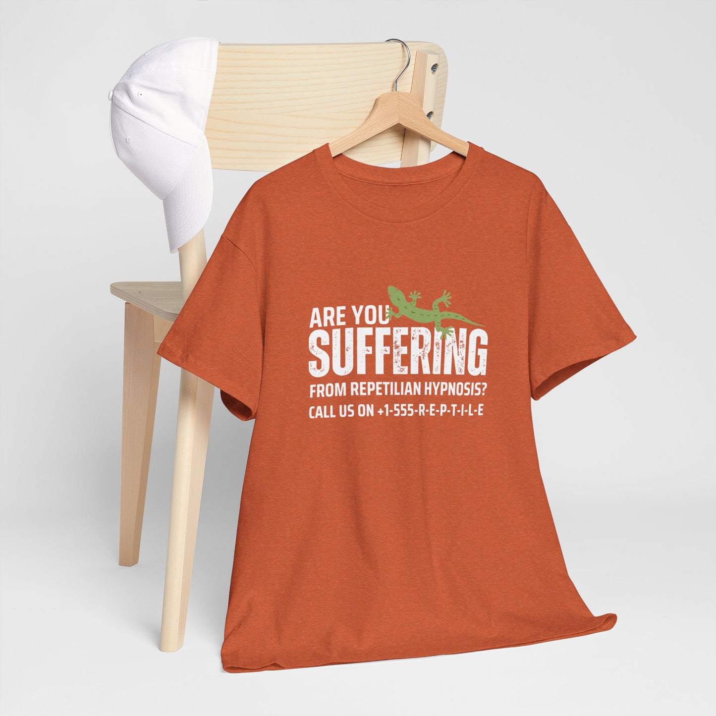 Suffering from Reptilian Hypnosis Unisex Cotton Tee USA