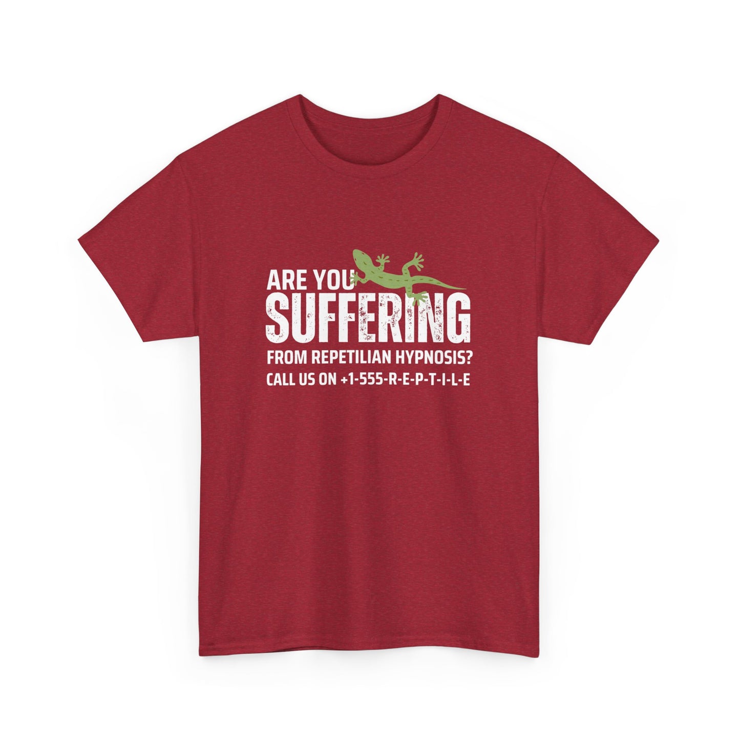Suffering from Reptilian Hypnosis Unisex Cotton Tee USA