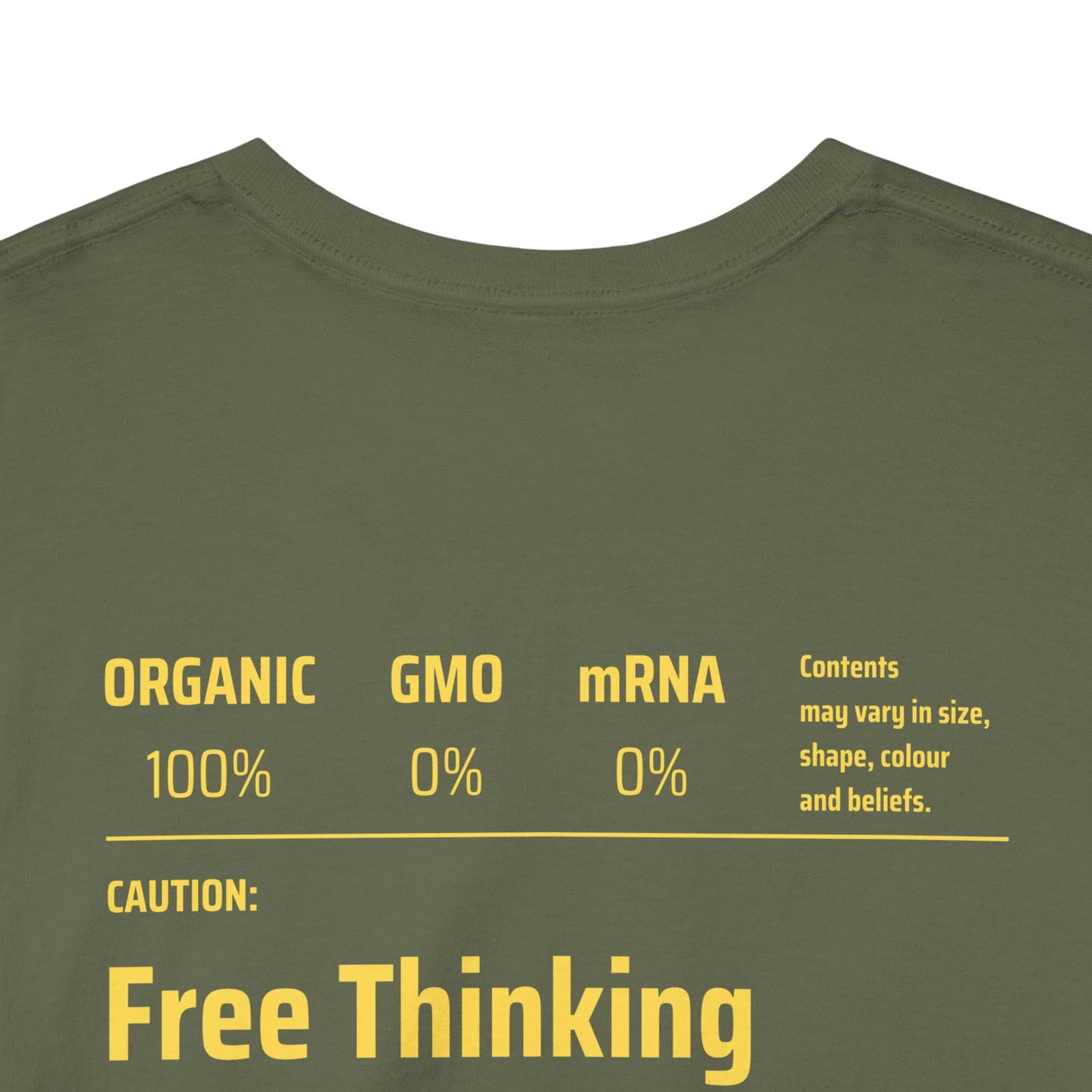 Free Thinking Human Being Club Unisex Cotton Tee USA