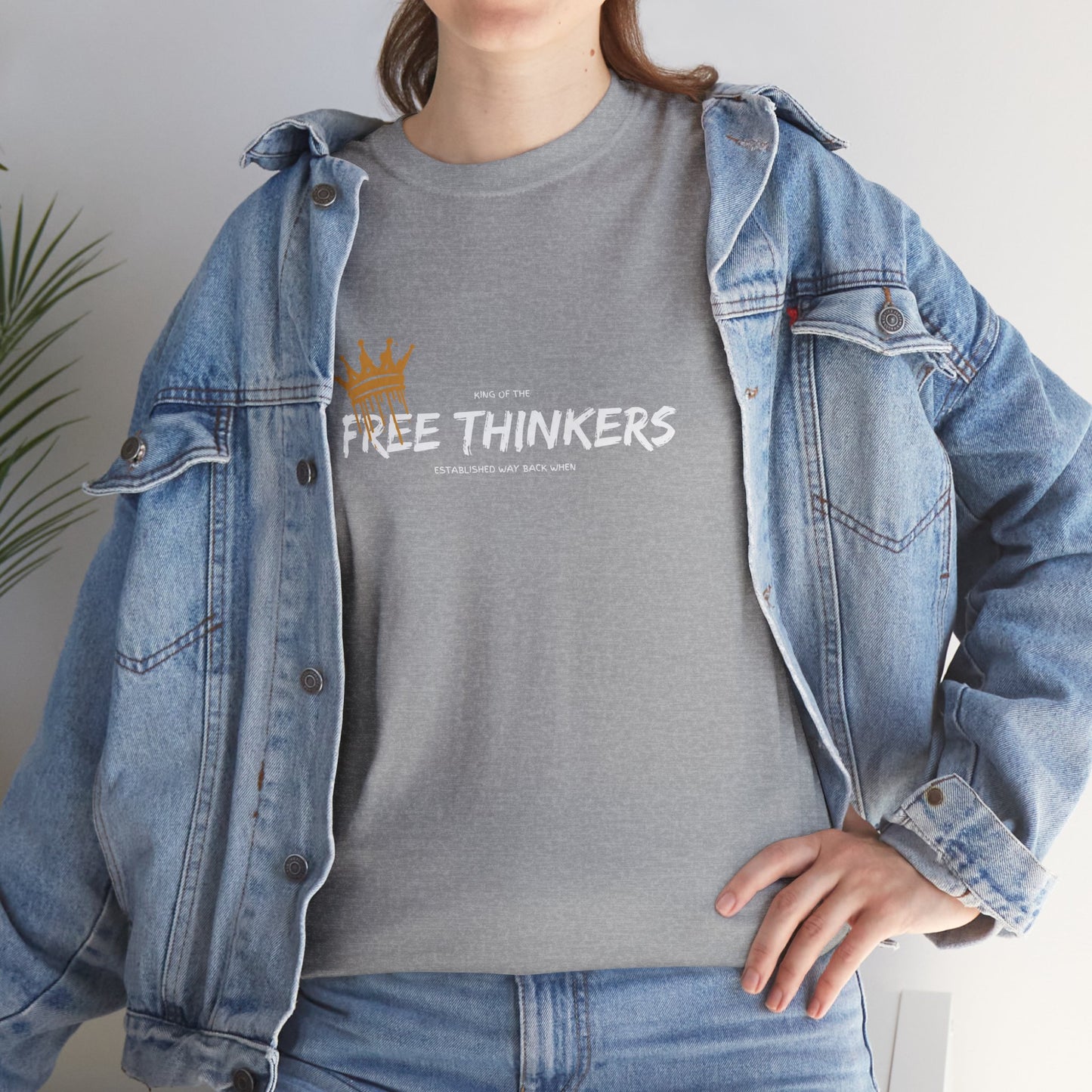 King of the Free Thinkers Unisex Cotton Tee USA