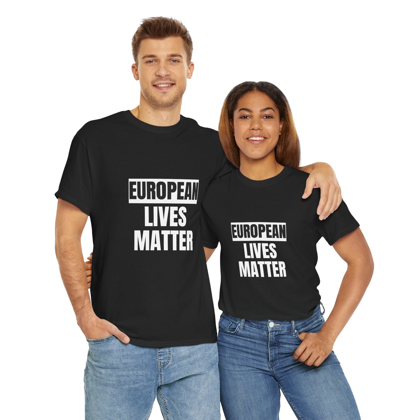 European Lives Matter Unisex Heavy Cotton Tee USA