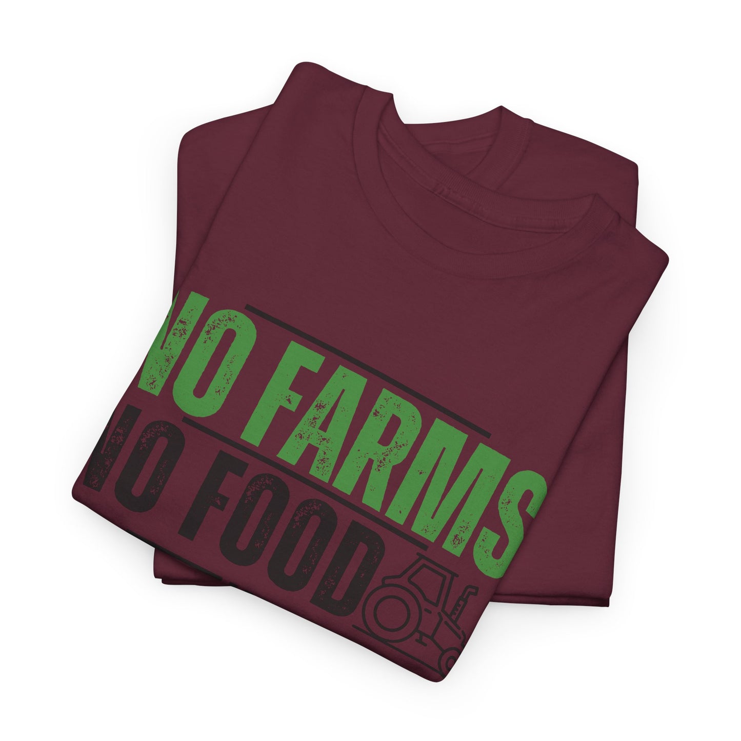 No Farms No Food Unisex Heavy Cotton Tee USA