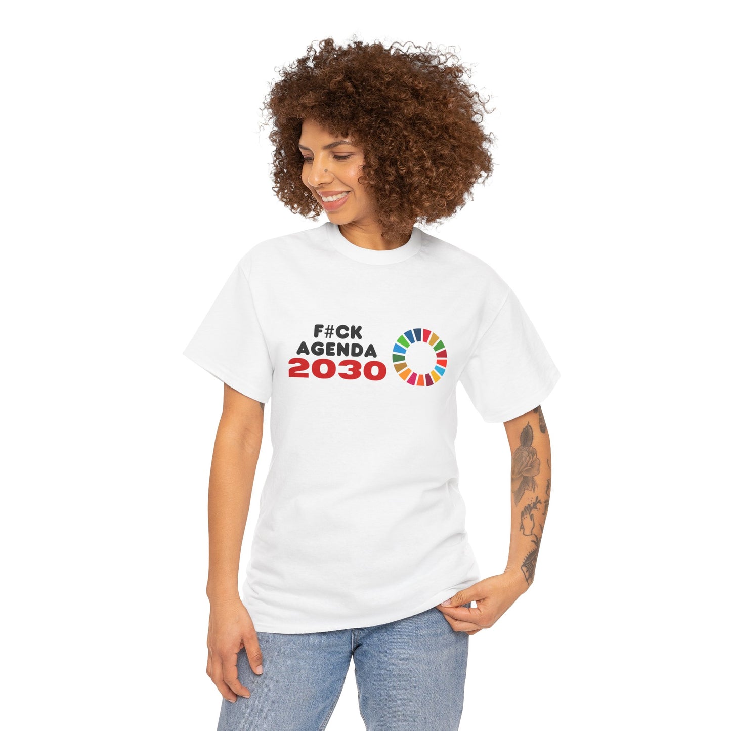 F#ck Agenda 2030 Unisex Cotton Tee USA