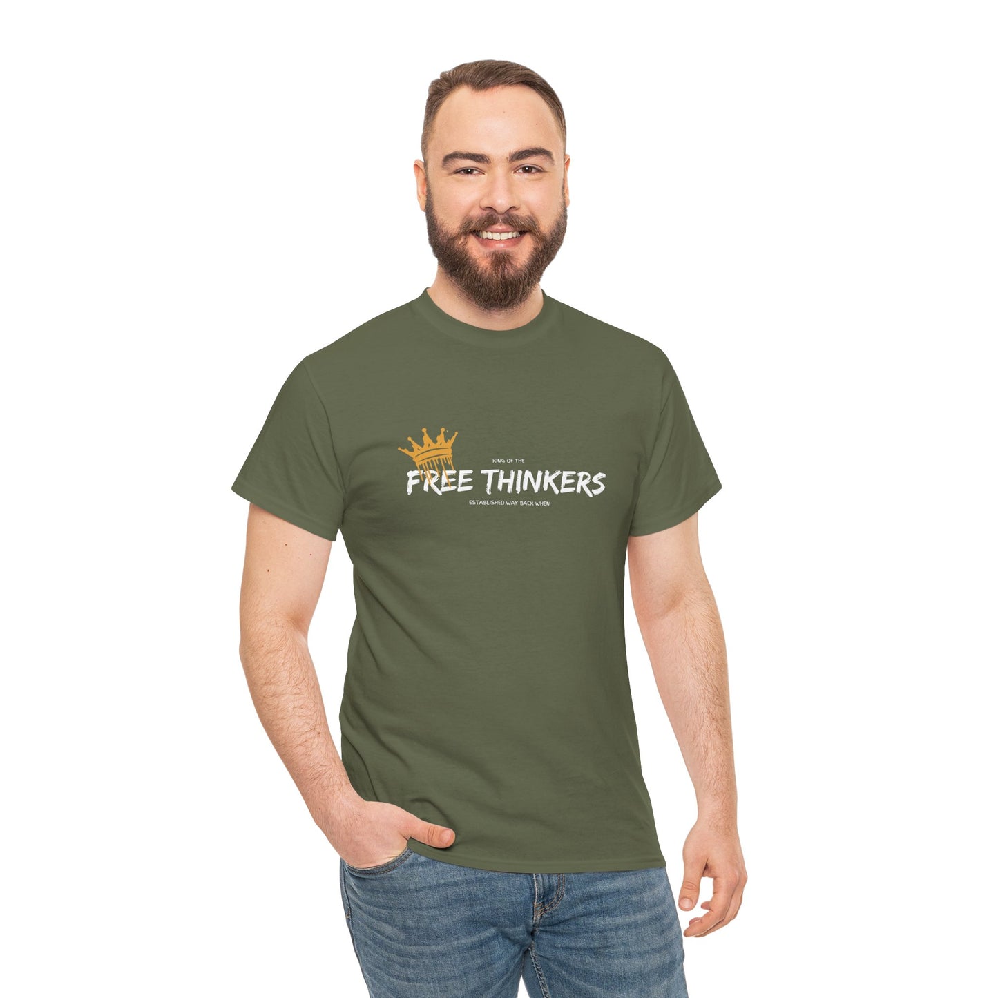 King of the Free Thinkers Unisex Cotton Tee USA