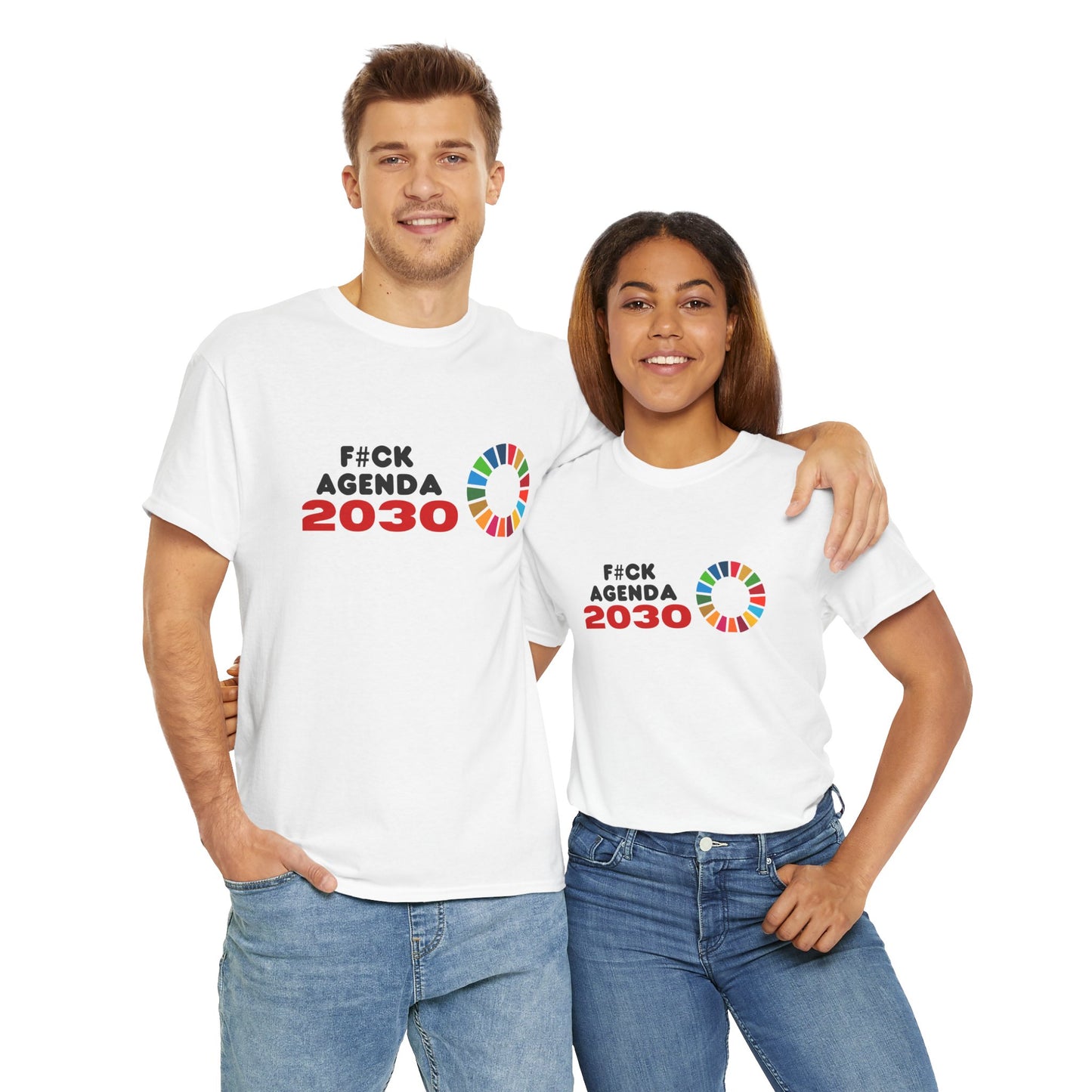 F#ck Agenda 2030 Unisex Cotton Tee USA