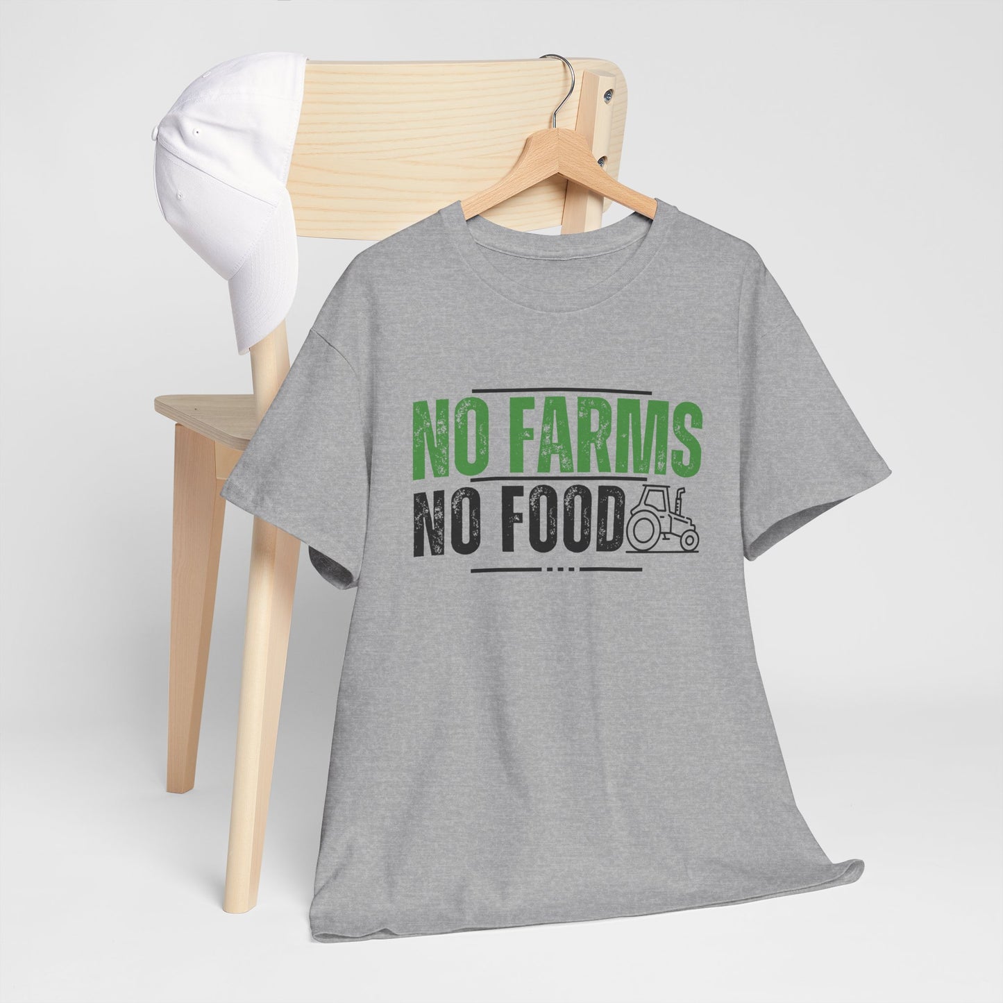 No Farms No Food Unisex Heavy Cotton Tee USA