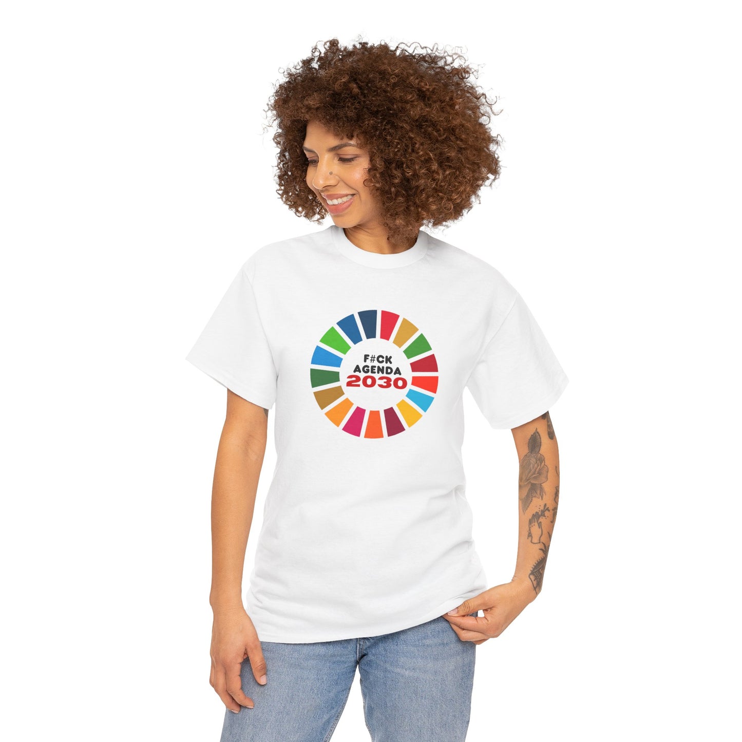 F#ck Agenda 2030 Unisex Cotton Tee USA