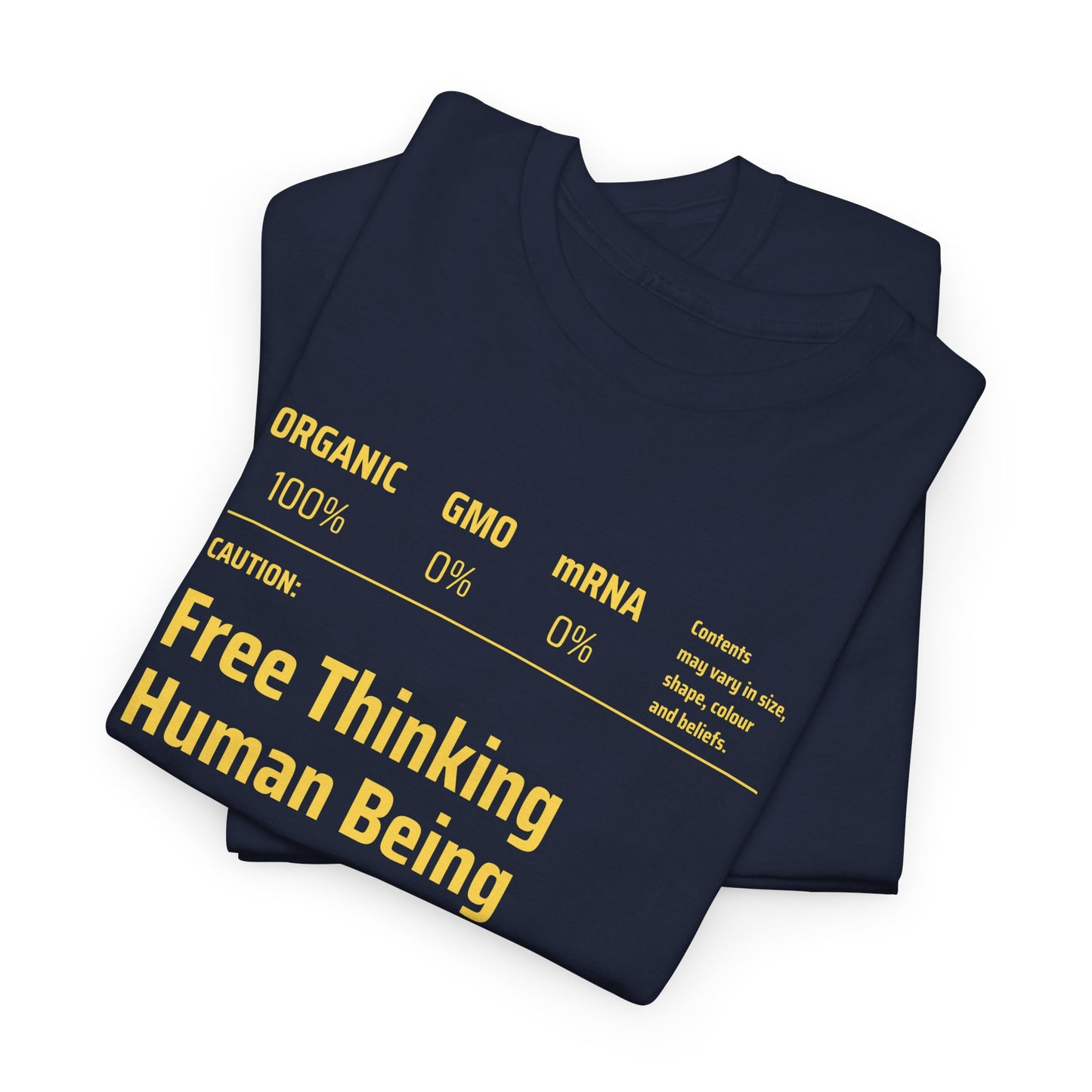 Free Thinking Human Being Unisex Cotton Tee USA