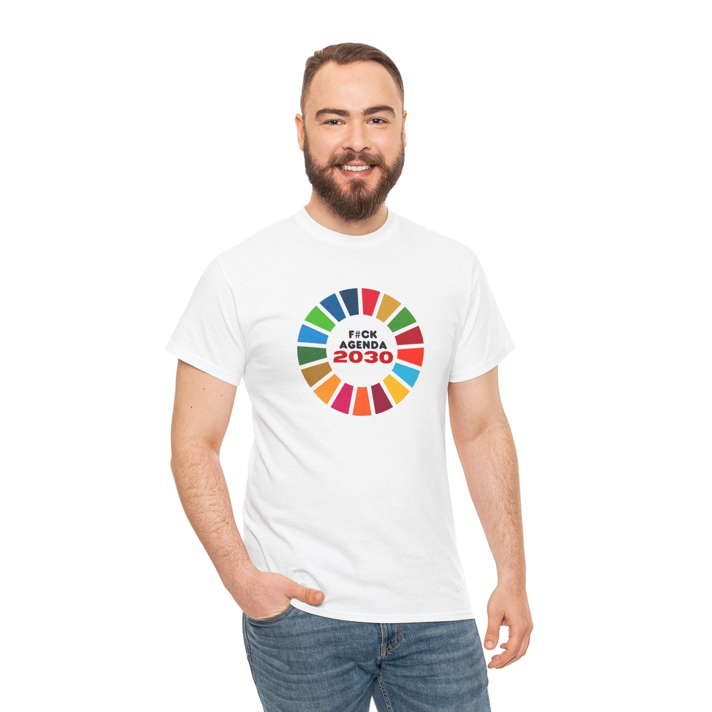 F#ck Agenda 2030 Unisex Cotton Tee USA