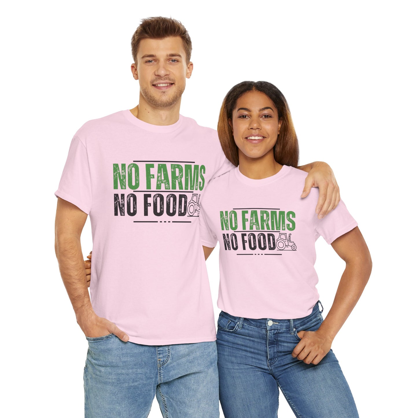 No Farms No Food Unisex Heavy Cotton Tee USA