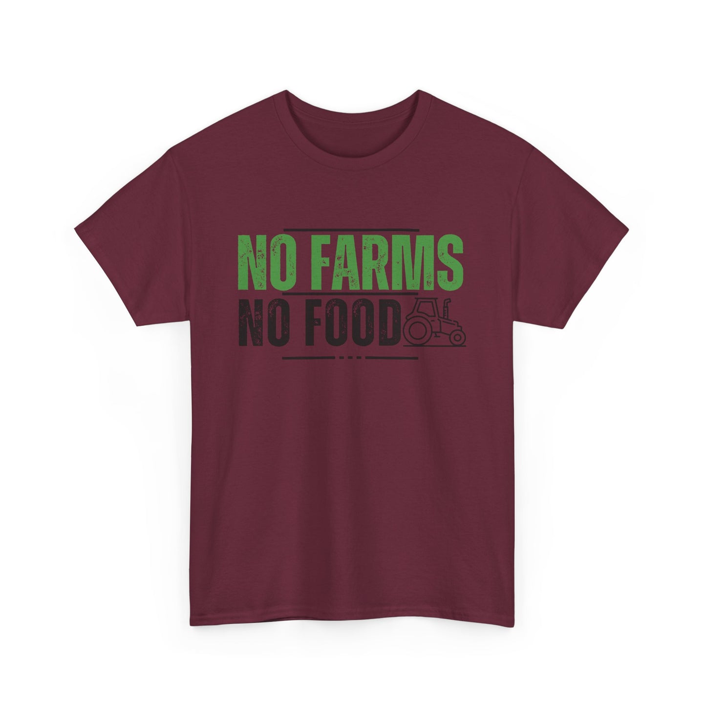 No Farms No Food Unisex Heavy Cotton Tee USA