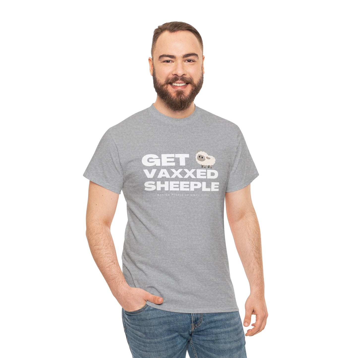 Get Vaxxed Sheeple Unisex Cotton Tee USA