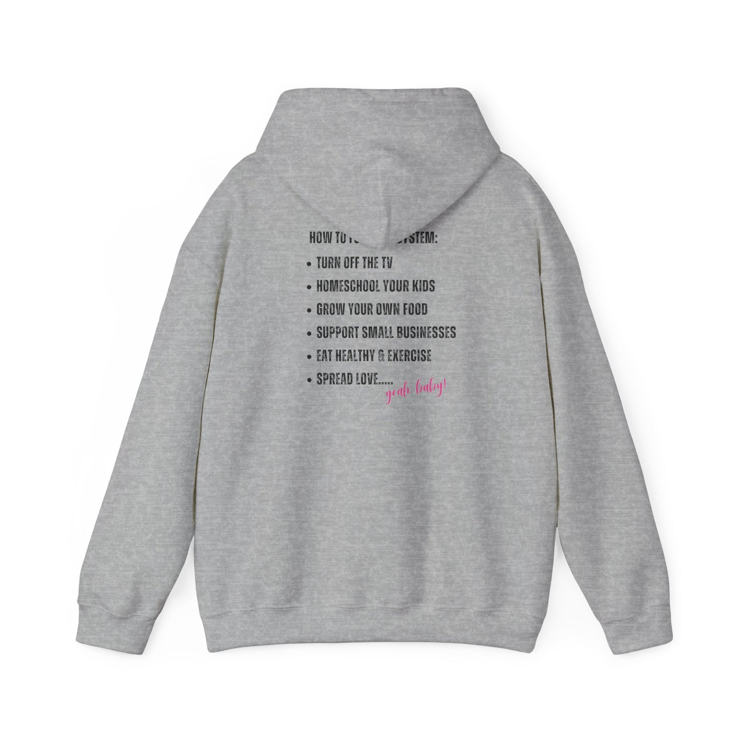 How to F#ck the System Heavy Blend™ Hooded Sweatshirt USA