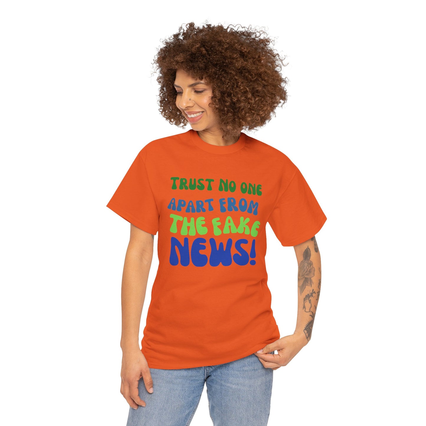 Trust No one Apart from the Fake News Unisex Cotton Tee USA