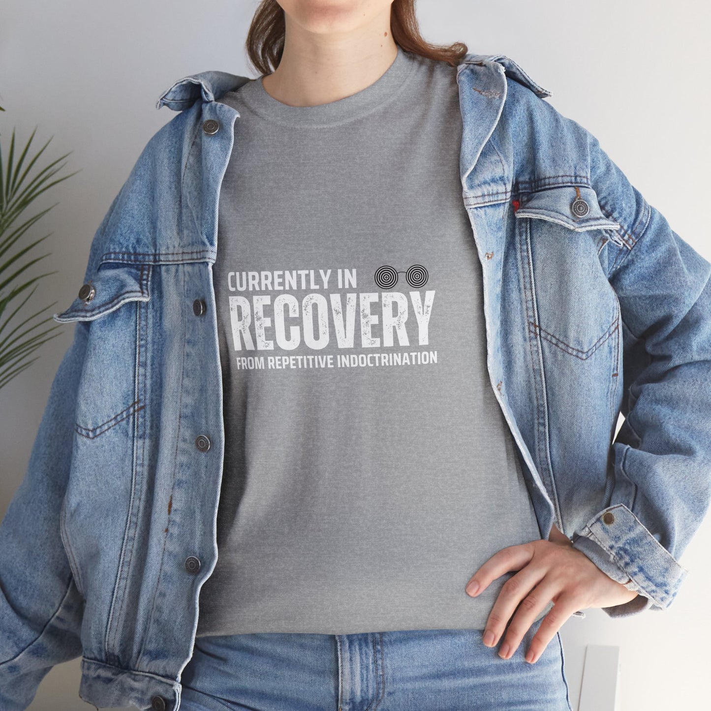 Currently in Recovery from Repetitive Indoctrination Unisex Cotton Tee USA