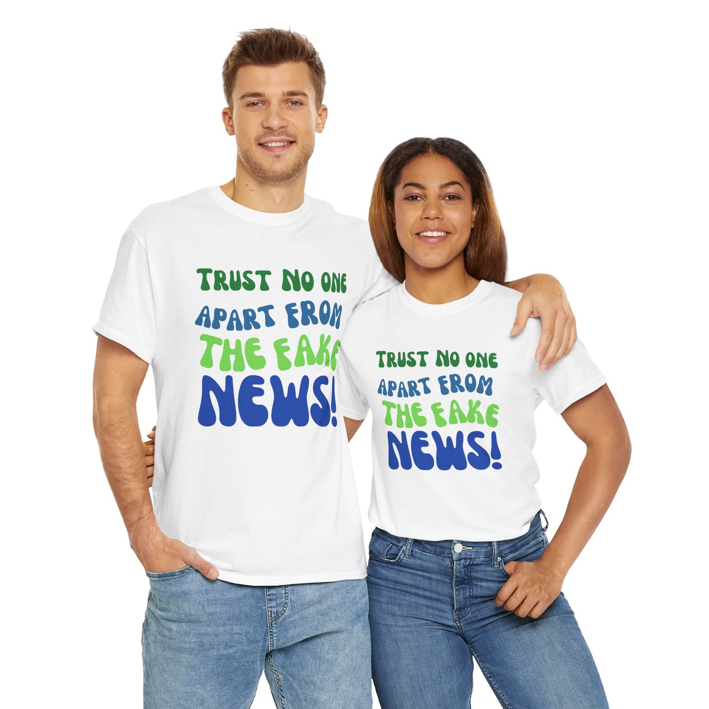 Trust No one Apart from the Fake News Unisex Cotton Tee USA