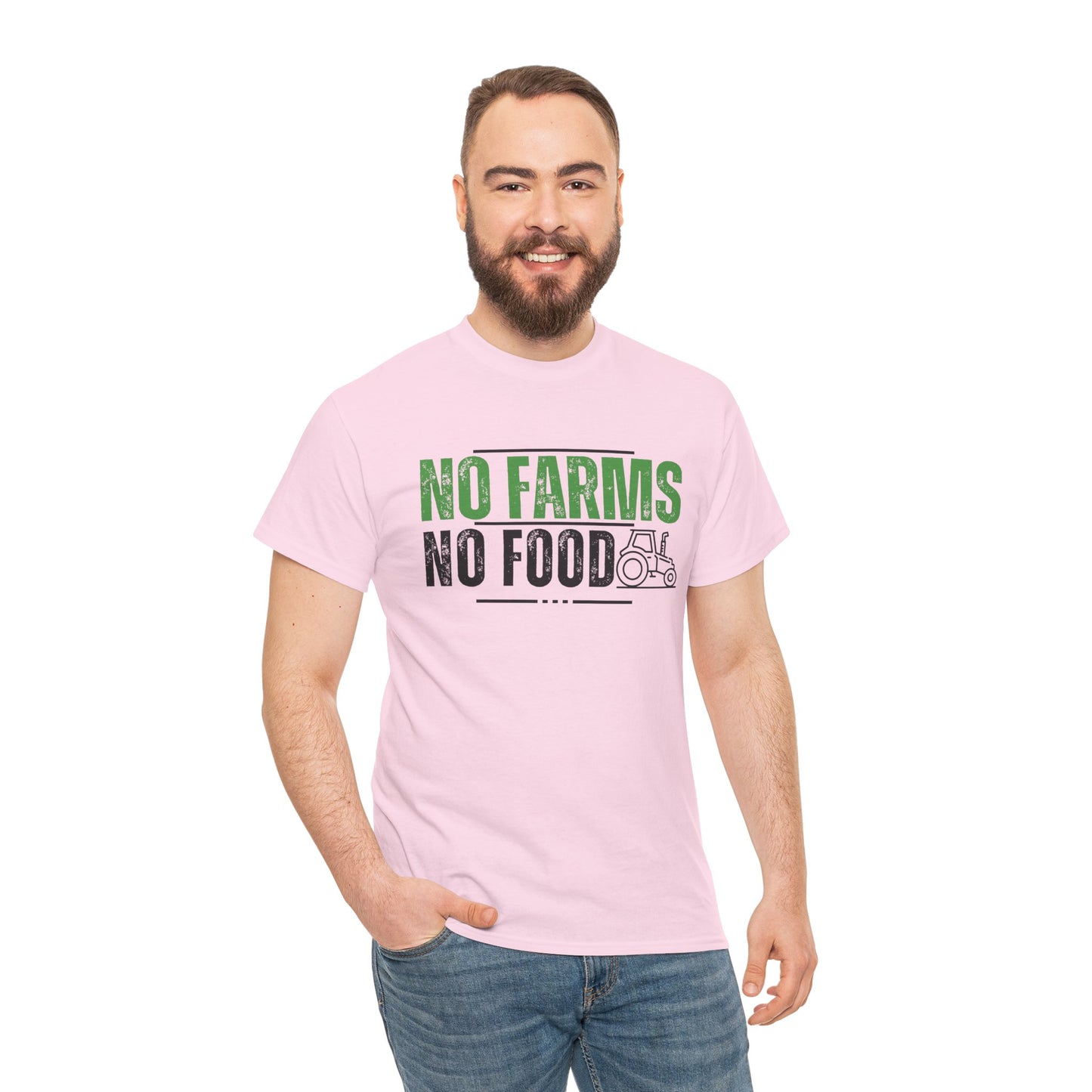 No Farms No Food Unisex Heavy Cotton Tee USA