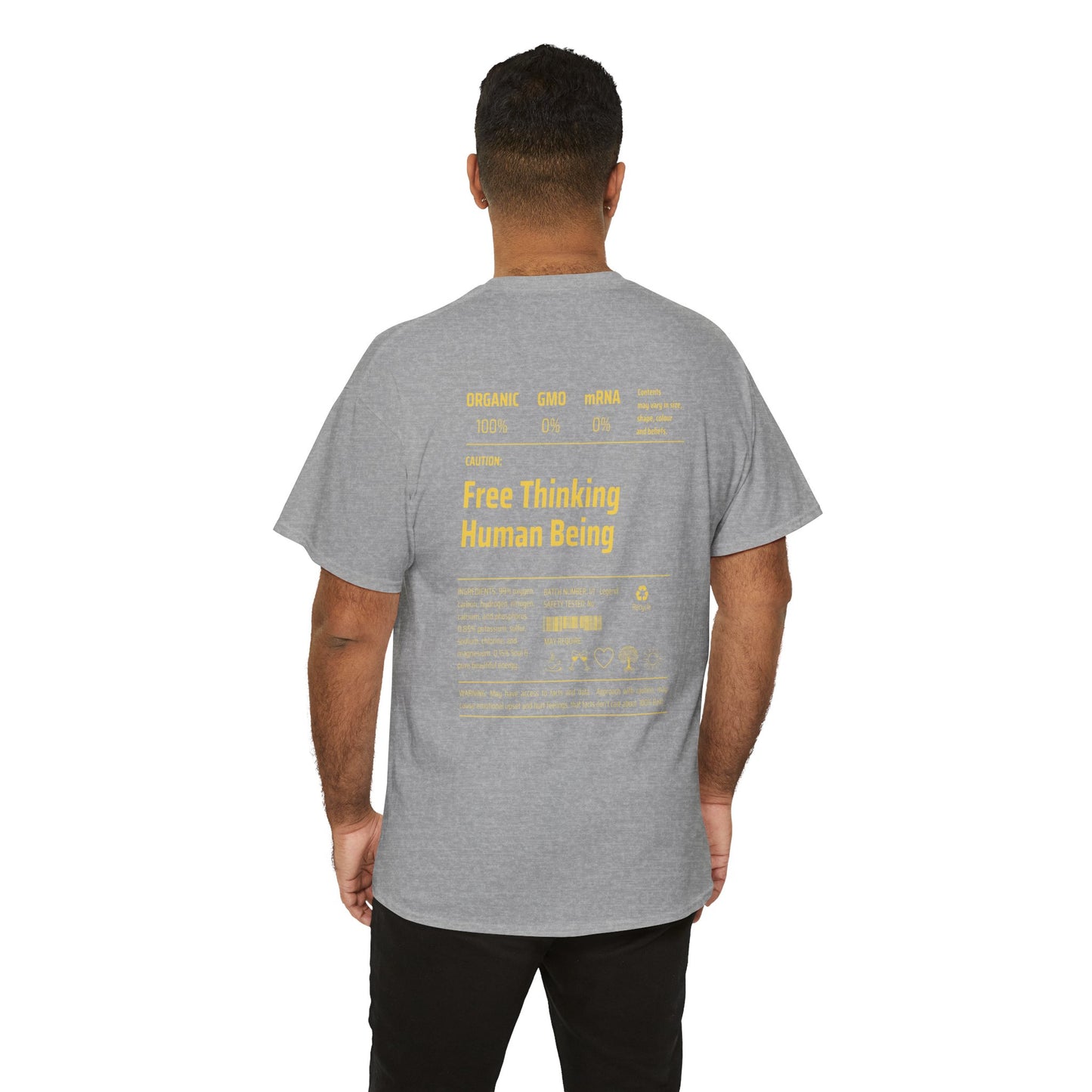 Free Thinking Human Being Club Unisex Cotton Tee USA