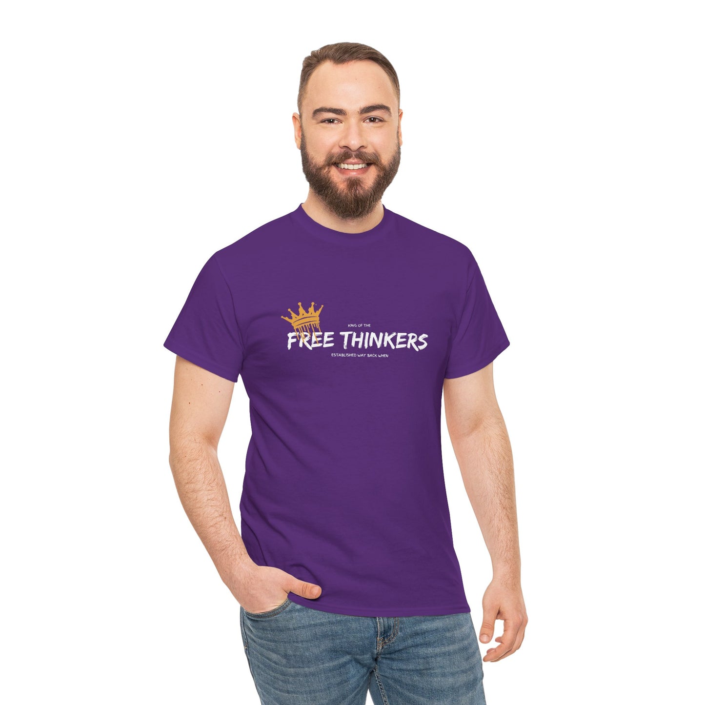 King of the Free Thinkers Unisex Cotton Tee USA