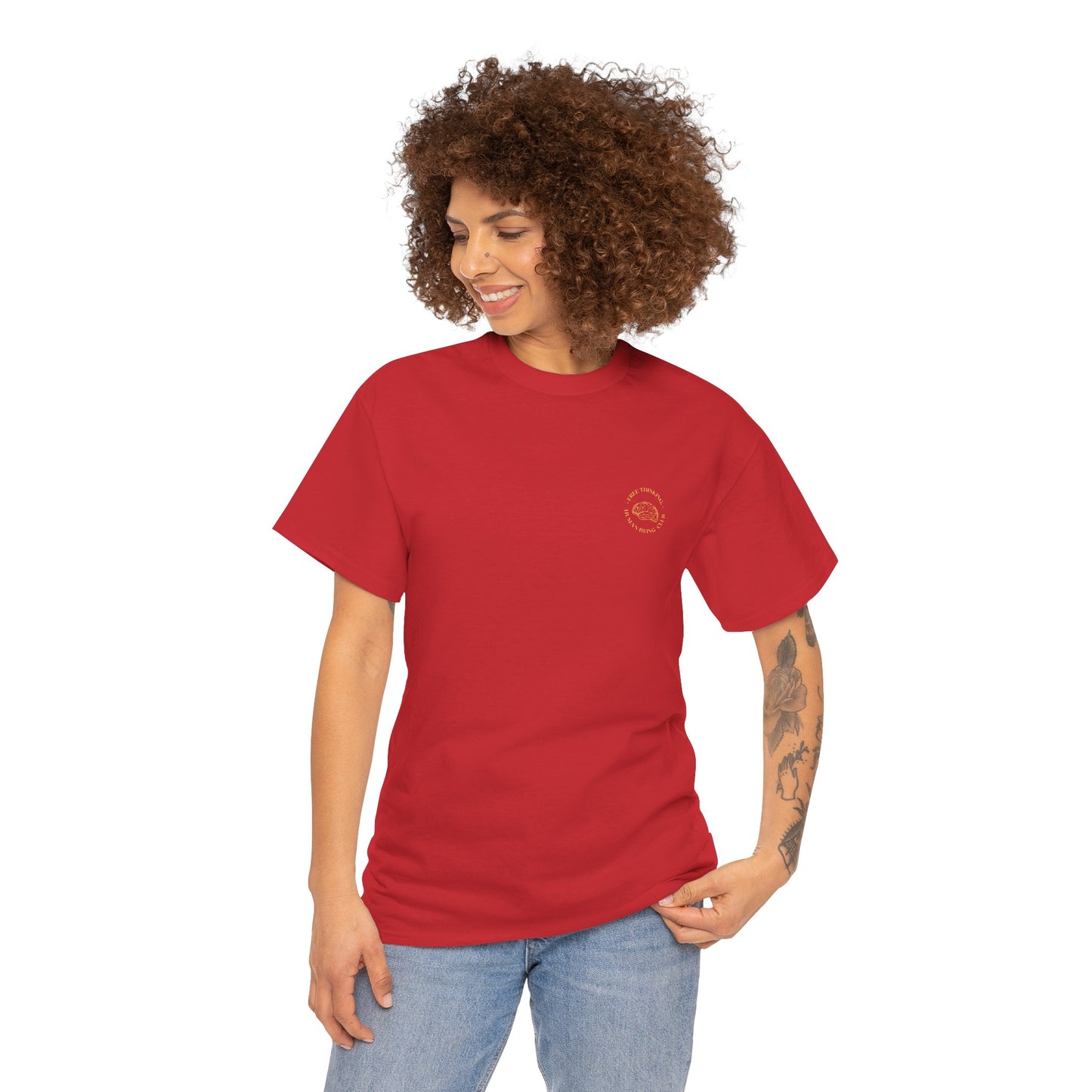 Free Thinking Human Being Club Unisex Cotton Tee USA