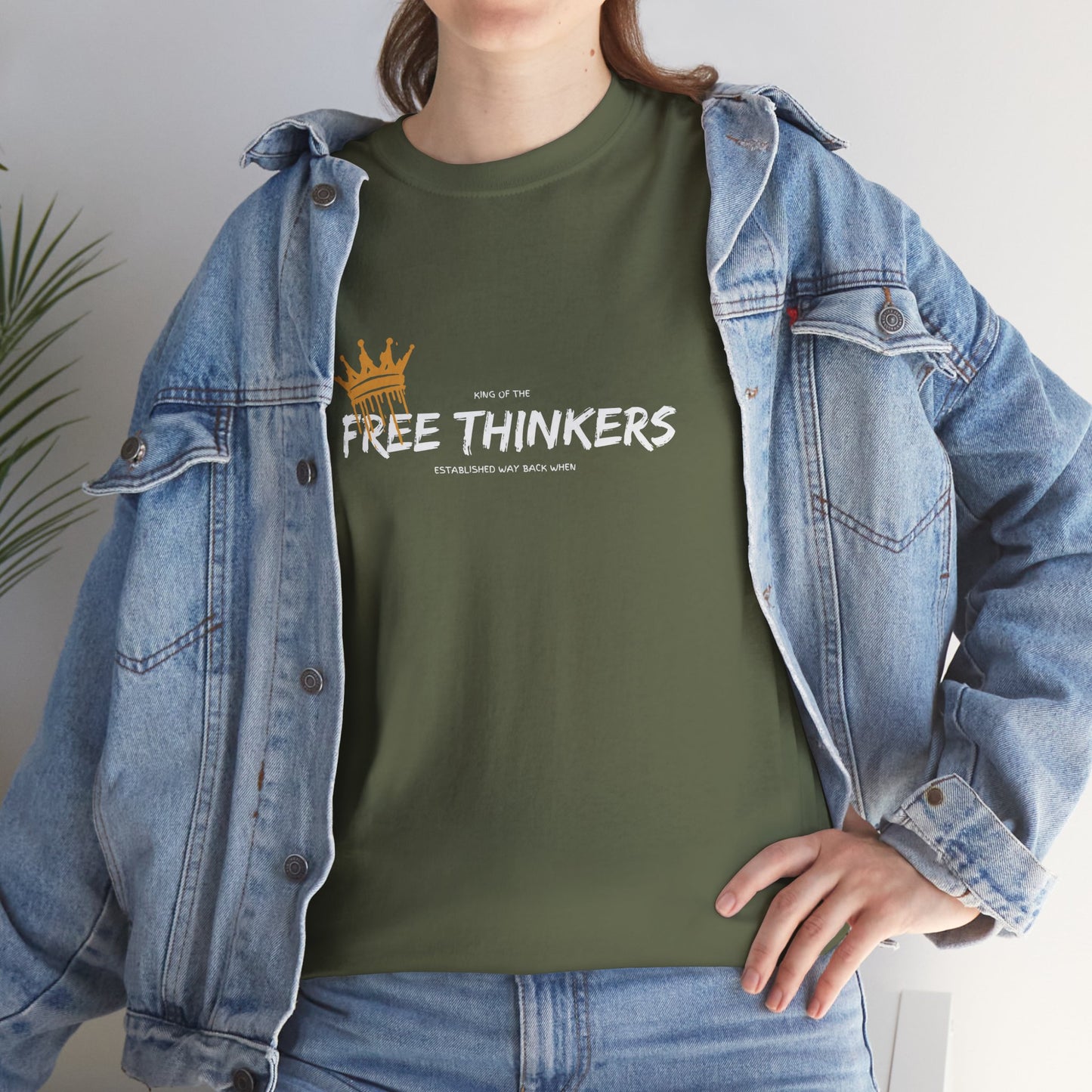 King of the Free Thinkers Unisex Cotton Tee USA