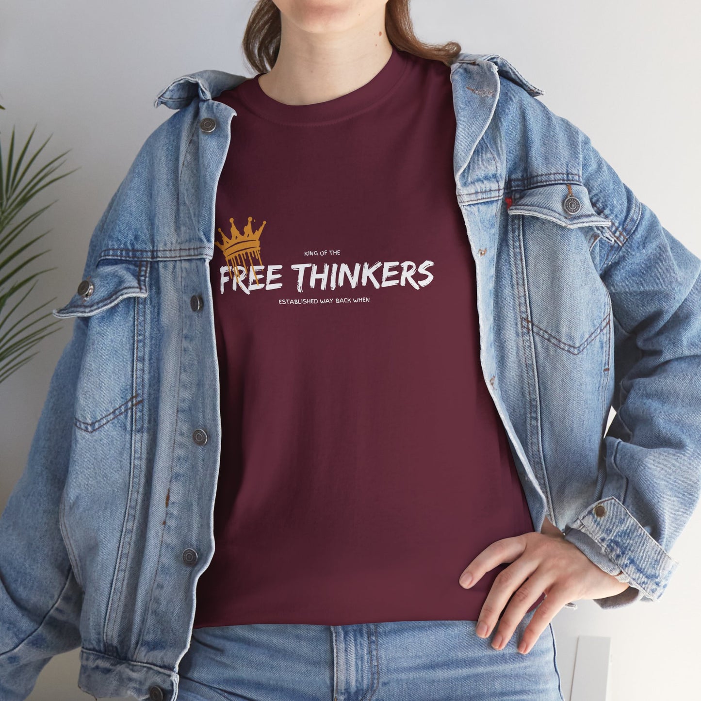 King of the Free Thinkers Unisex Cotton Tee USA