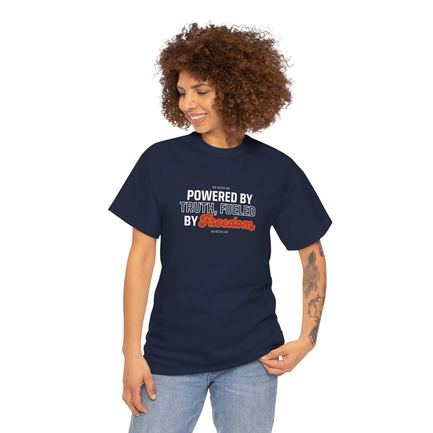 Powered by Truth, Fueled by Freedom Unisex Cotton Tee USA