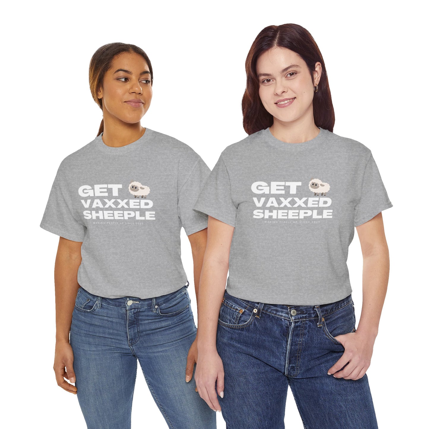 Get Vaxxed Sheeple Unisex Cotton Tee USA