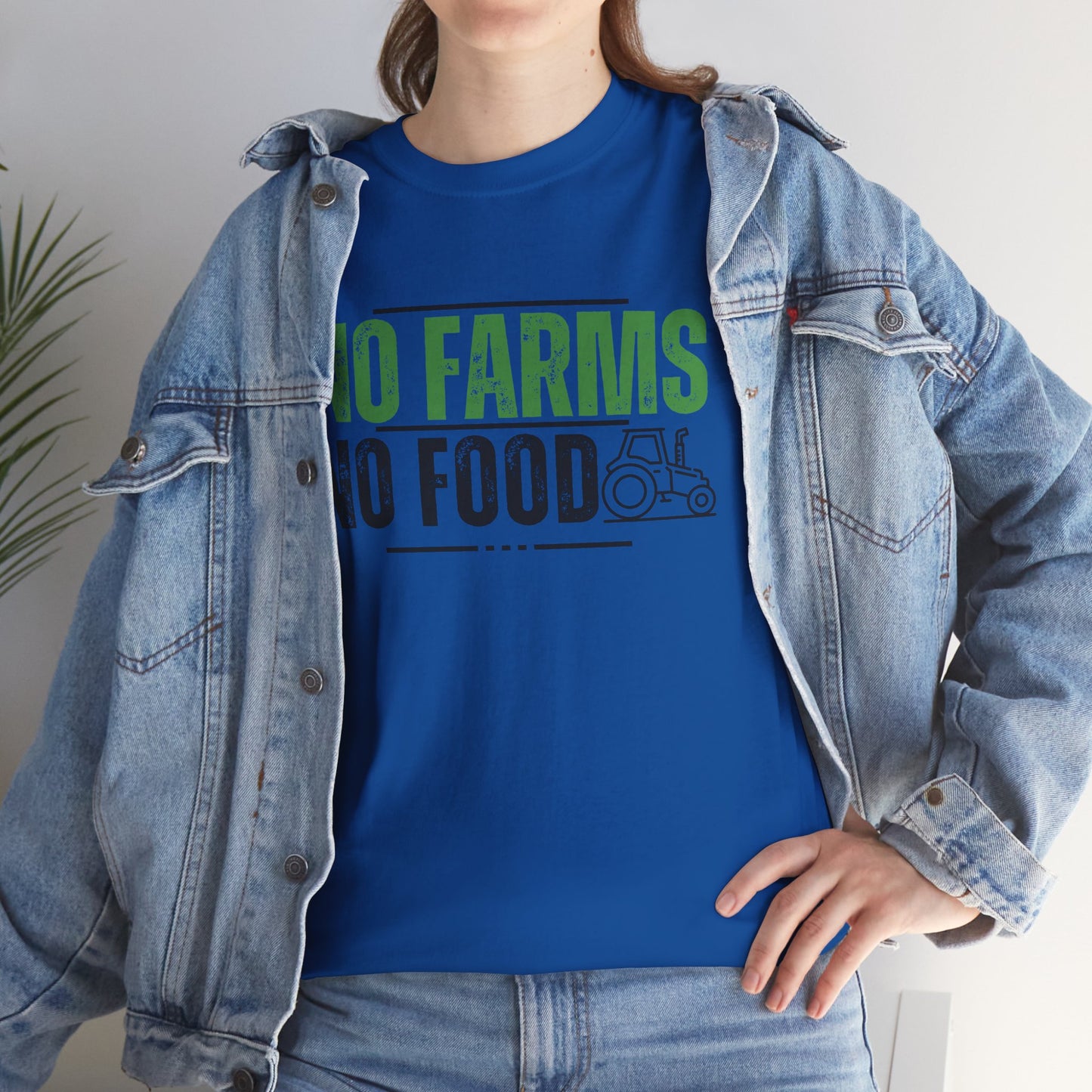 No Farms No Food Unisex Heavy Cotton Tee USA