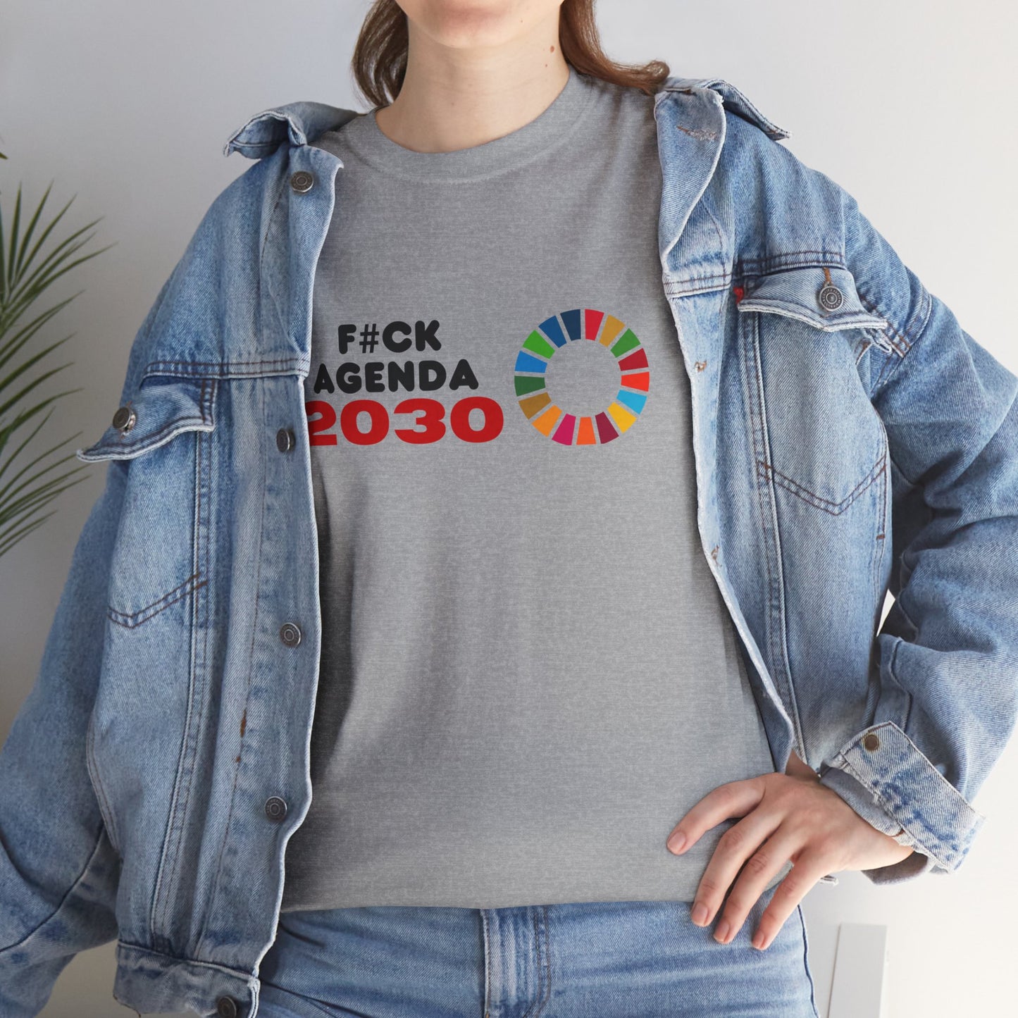 F#ck Agenda 2030 Unisex Cotton Tee USA