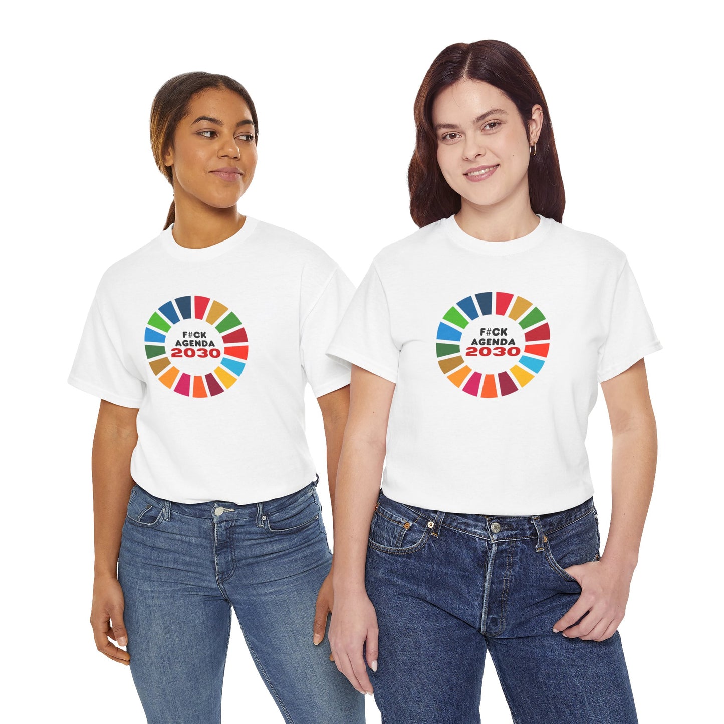 F#ck Agenda 2030 Unisex Cotton Tee USA