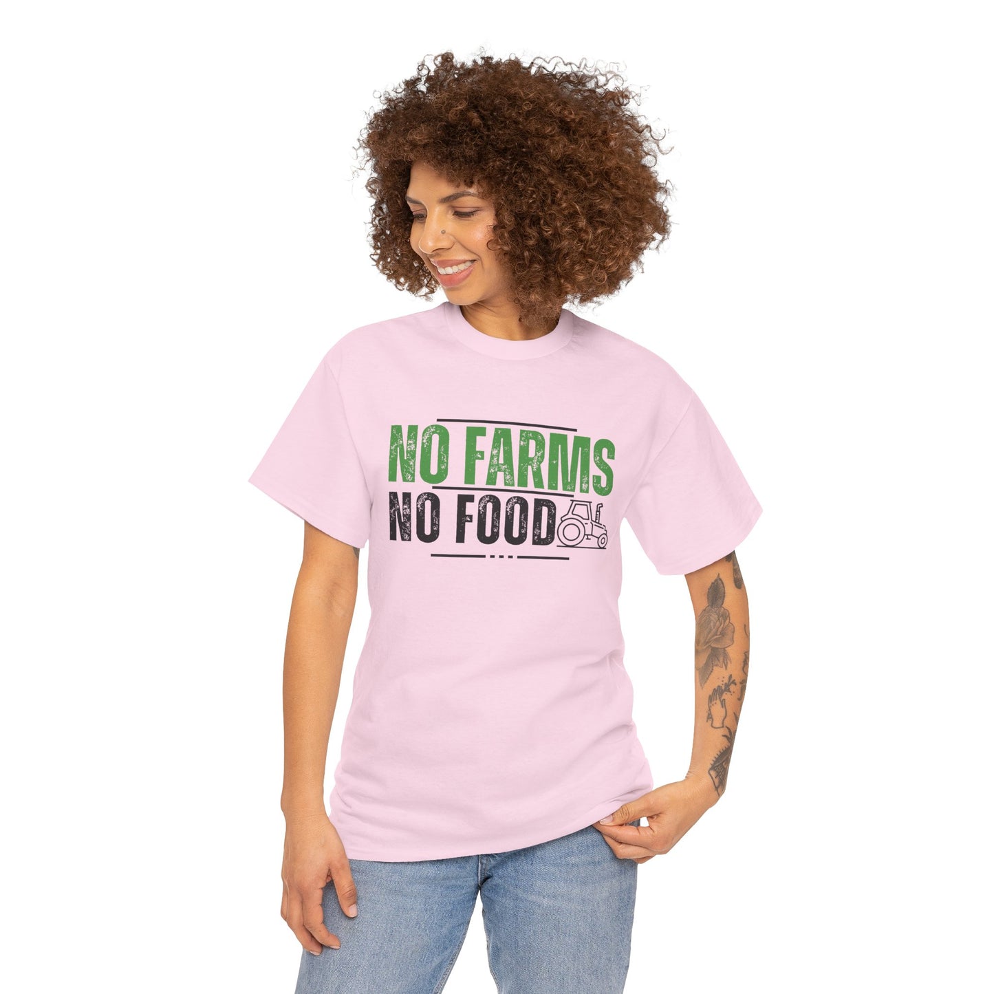 No Farms No Food Unisex Heavy Cotton Tee USA