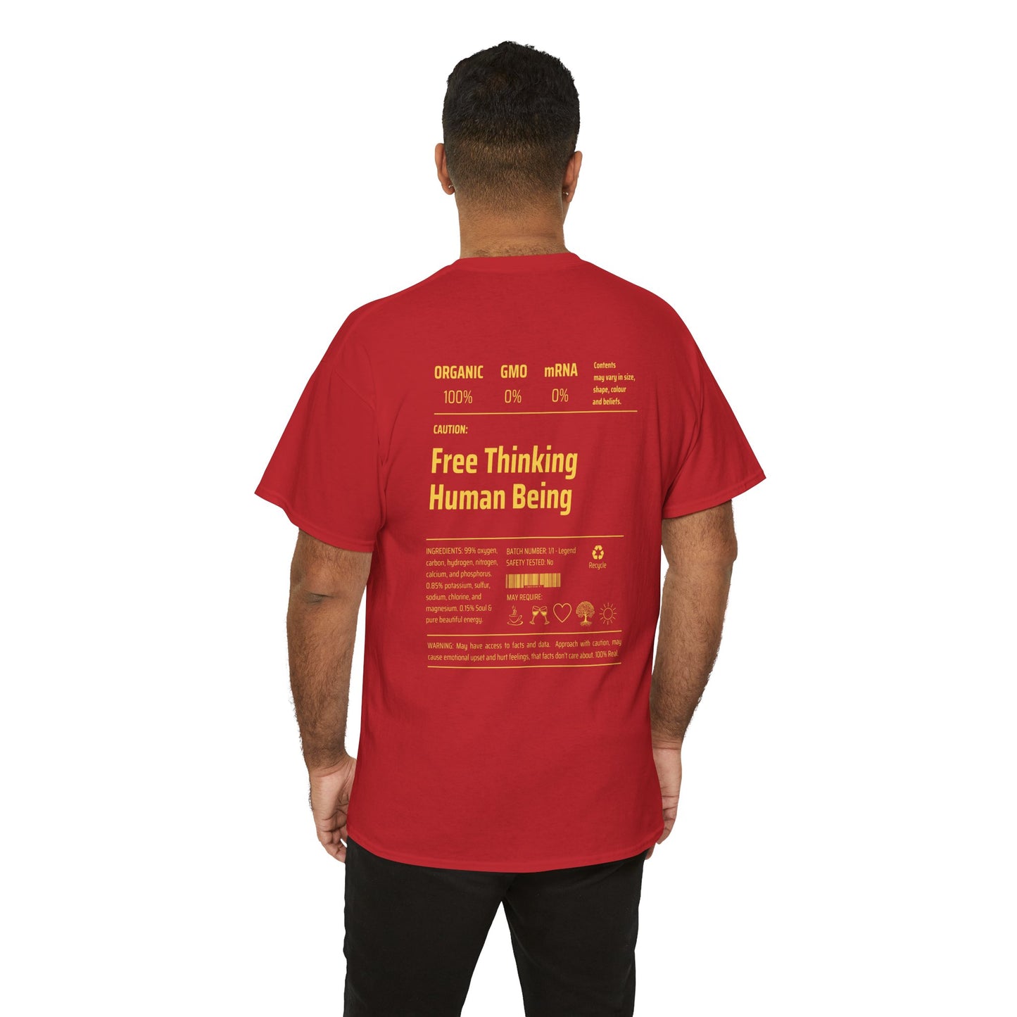 Free Thinking Human Being Club Unisex Cotton Tee USA