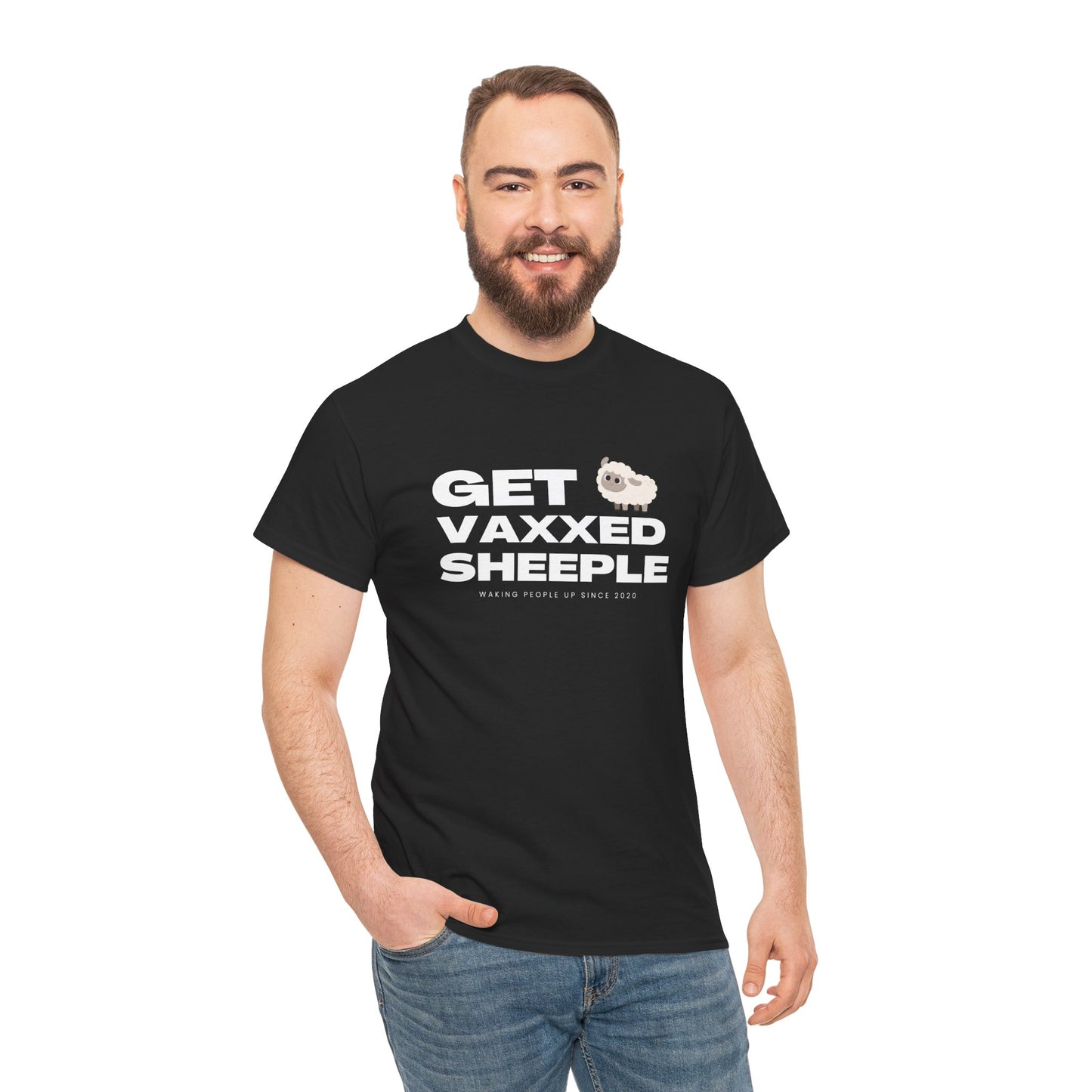 Get Vaxxed Sheeple Unisex Cotton Tee USA