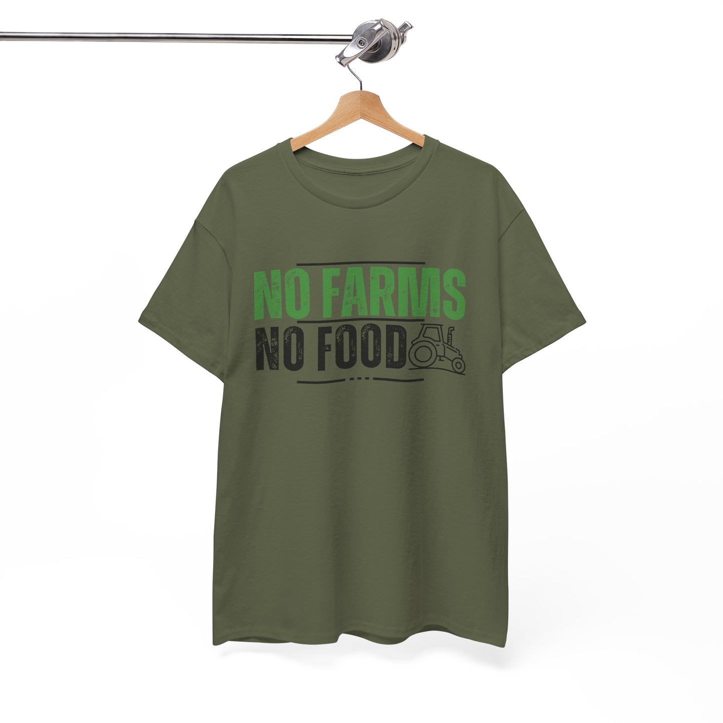 No Farms No Food Unisex Heavy Cotton Tee USA