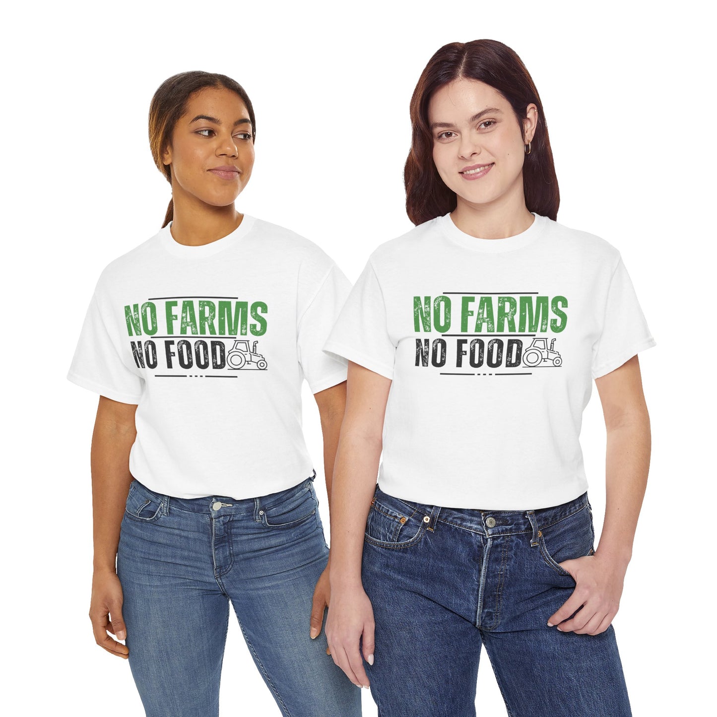 No Farms No Food Unisex Heavy Cotton Tee USA