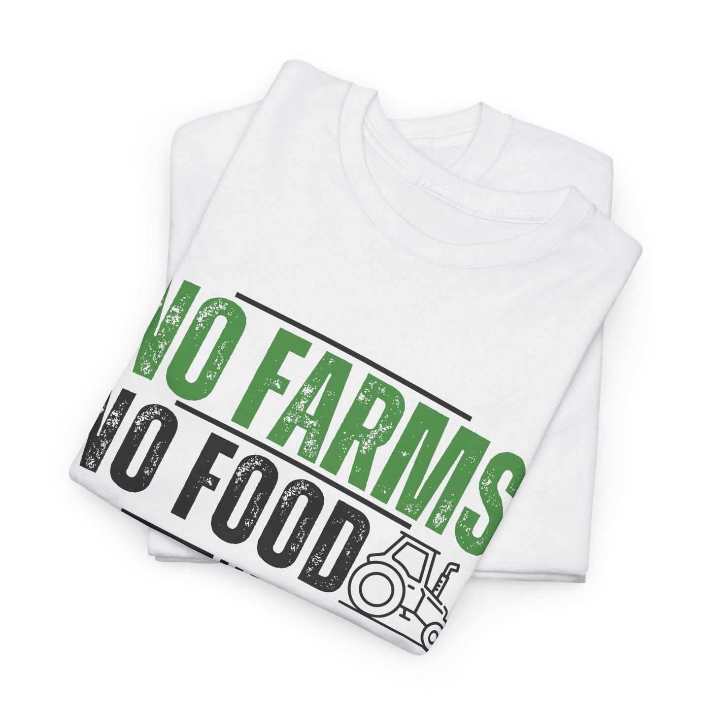 No Farms No Food Unisex Heavy Cotton Tee USA